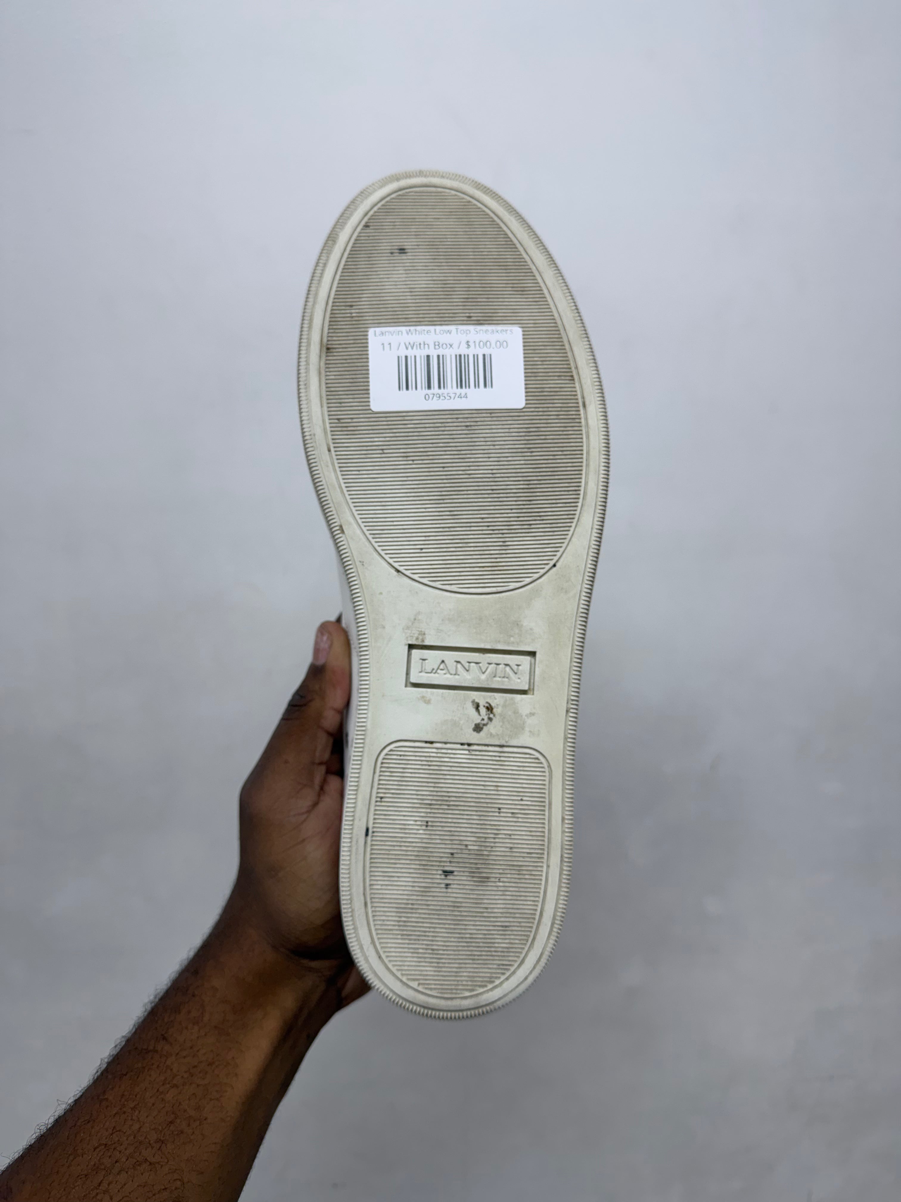Lanvin White Low Top Sneakers