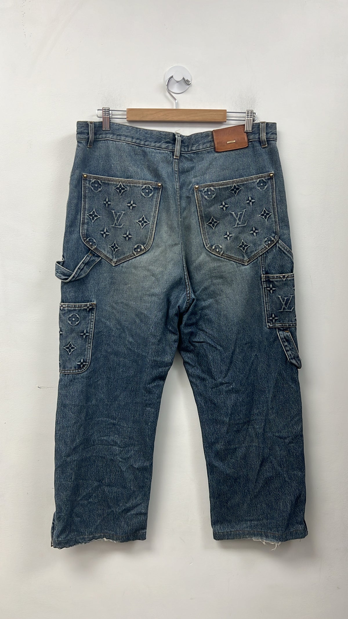 Louis Vuitton Double Knee Carpenter (Altered Short) Jeans
