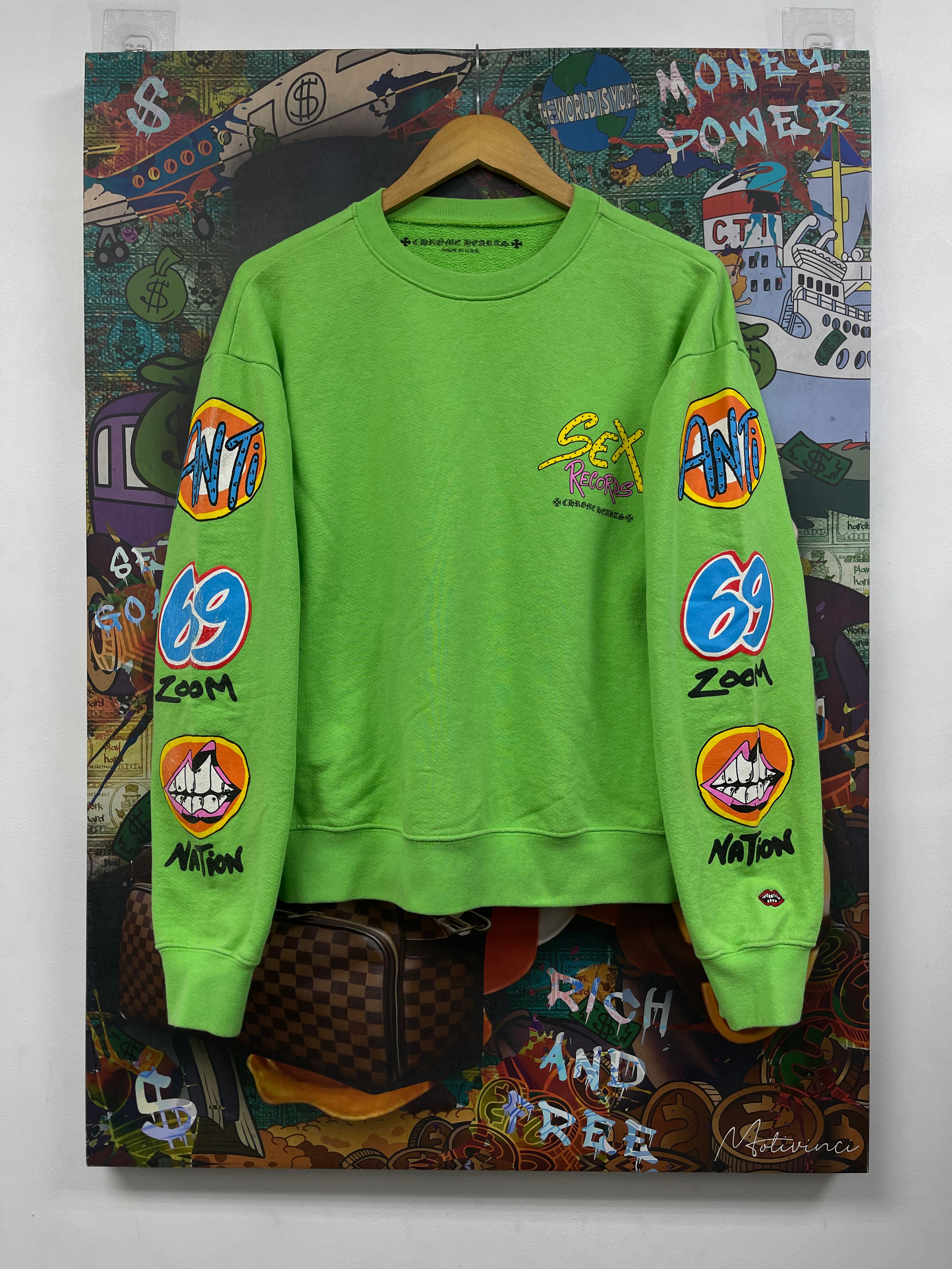 Chrome Hearts Matty Boy Slime Sex Records Crewneck