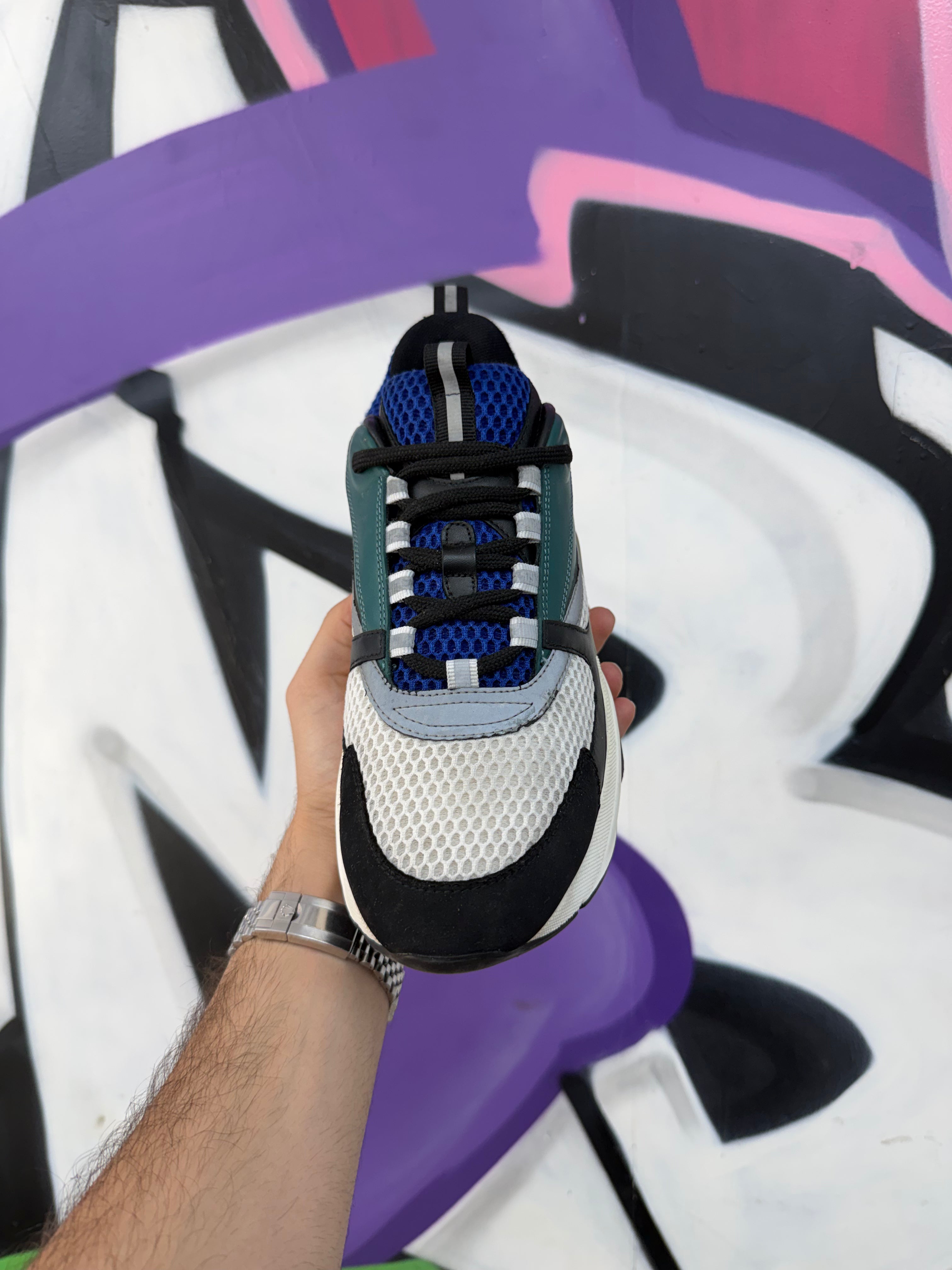 Dior Navy Green B22 Sneakers