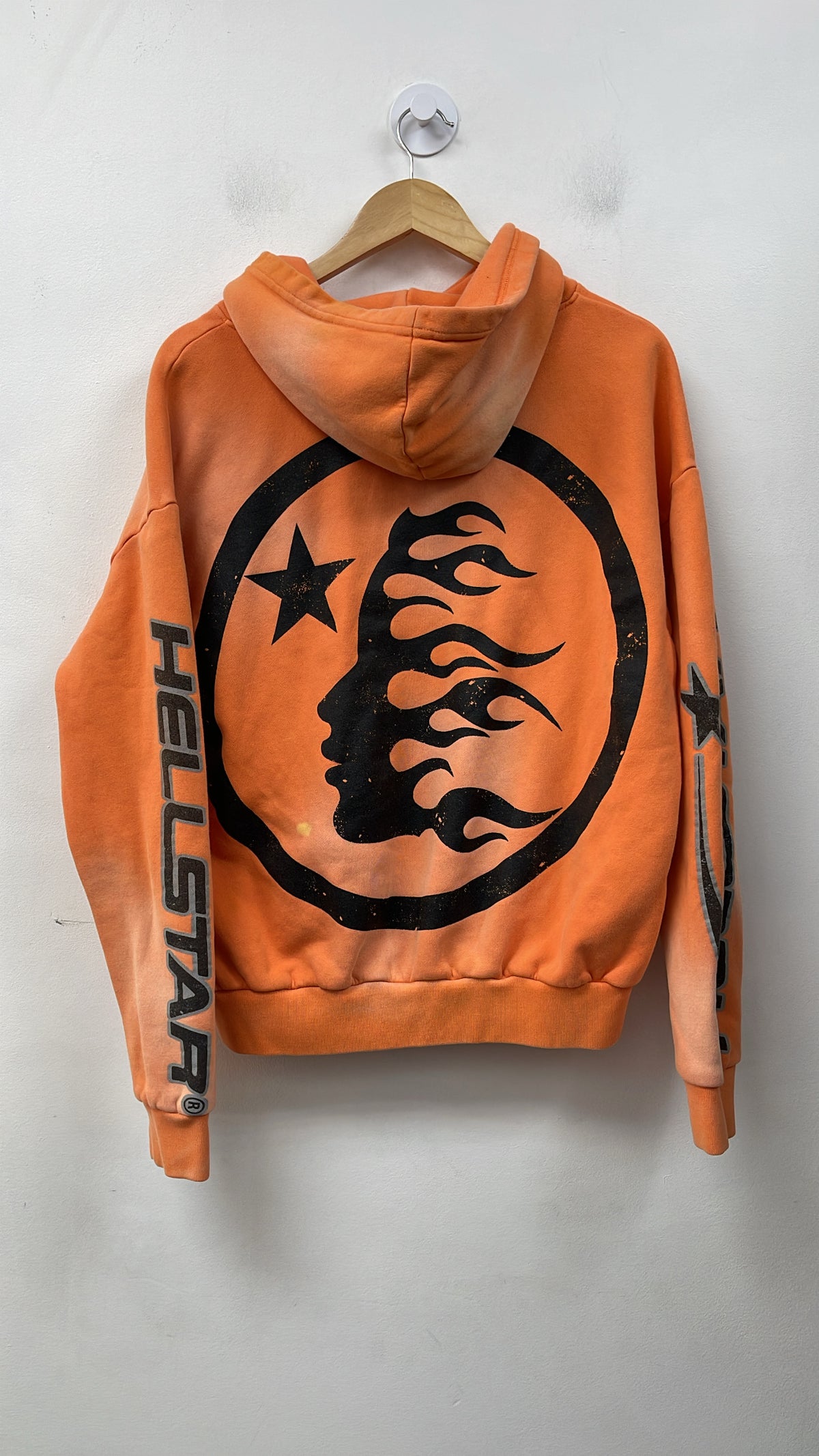 Hellstar Orange Flames Hoodie