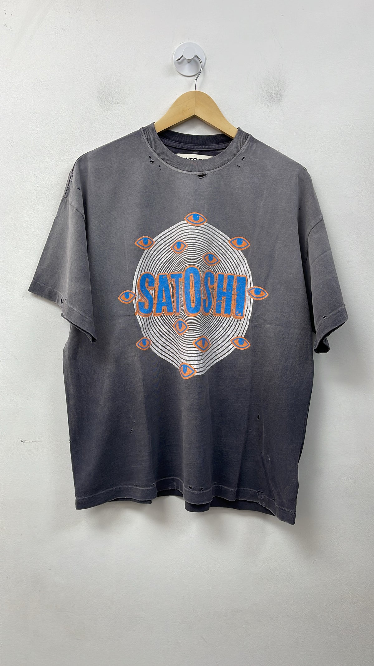 Satoshi Nakamoto Eyes Black Tee