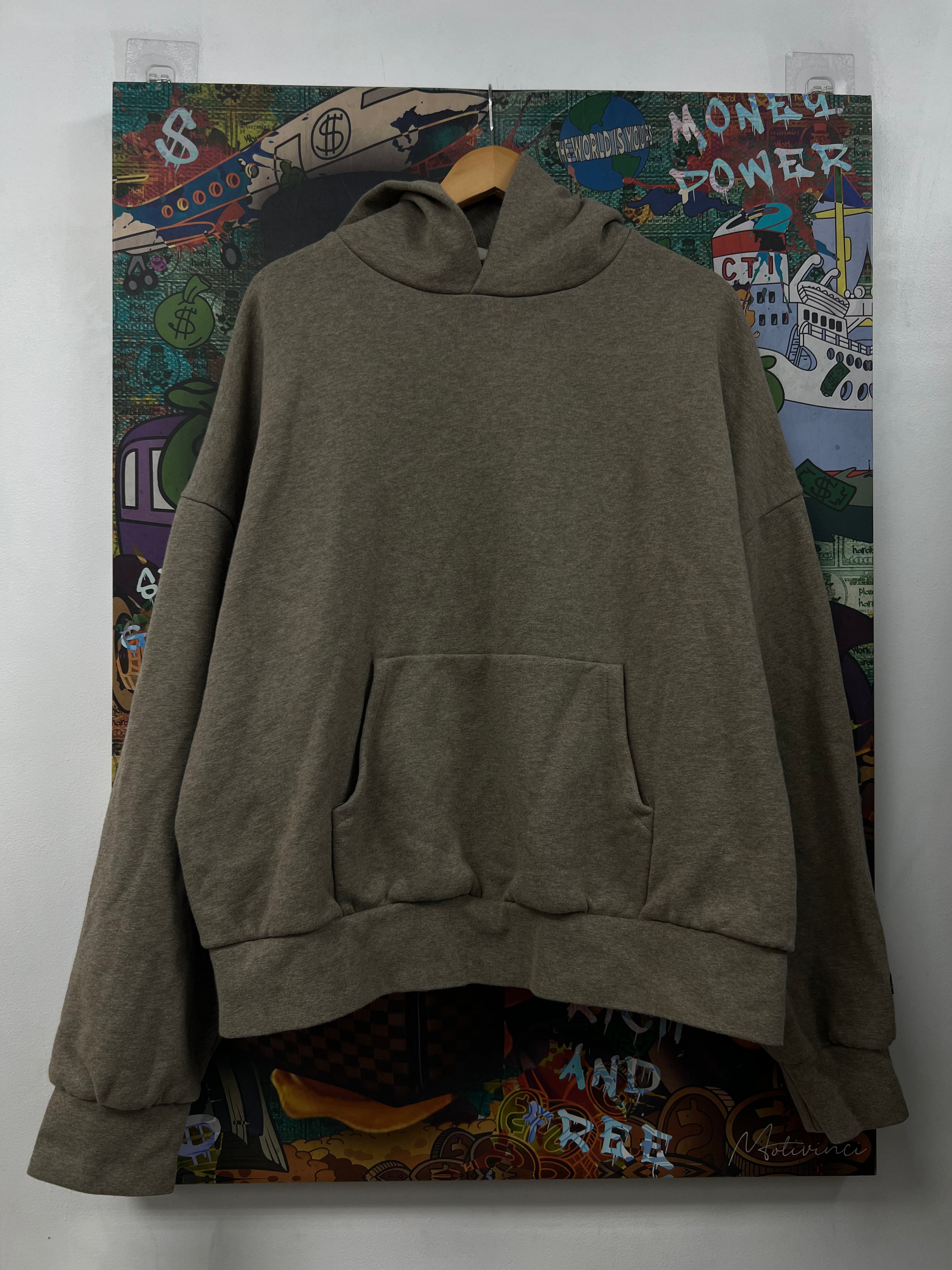 Essentials Dark Oatmeal Hoodie