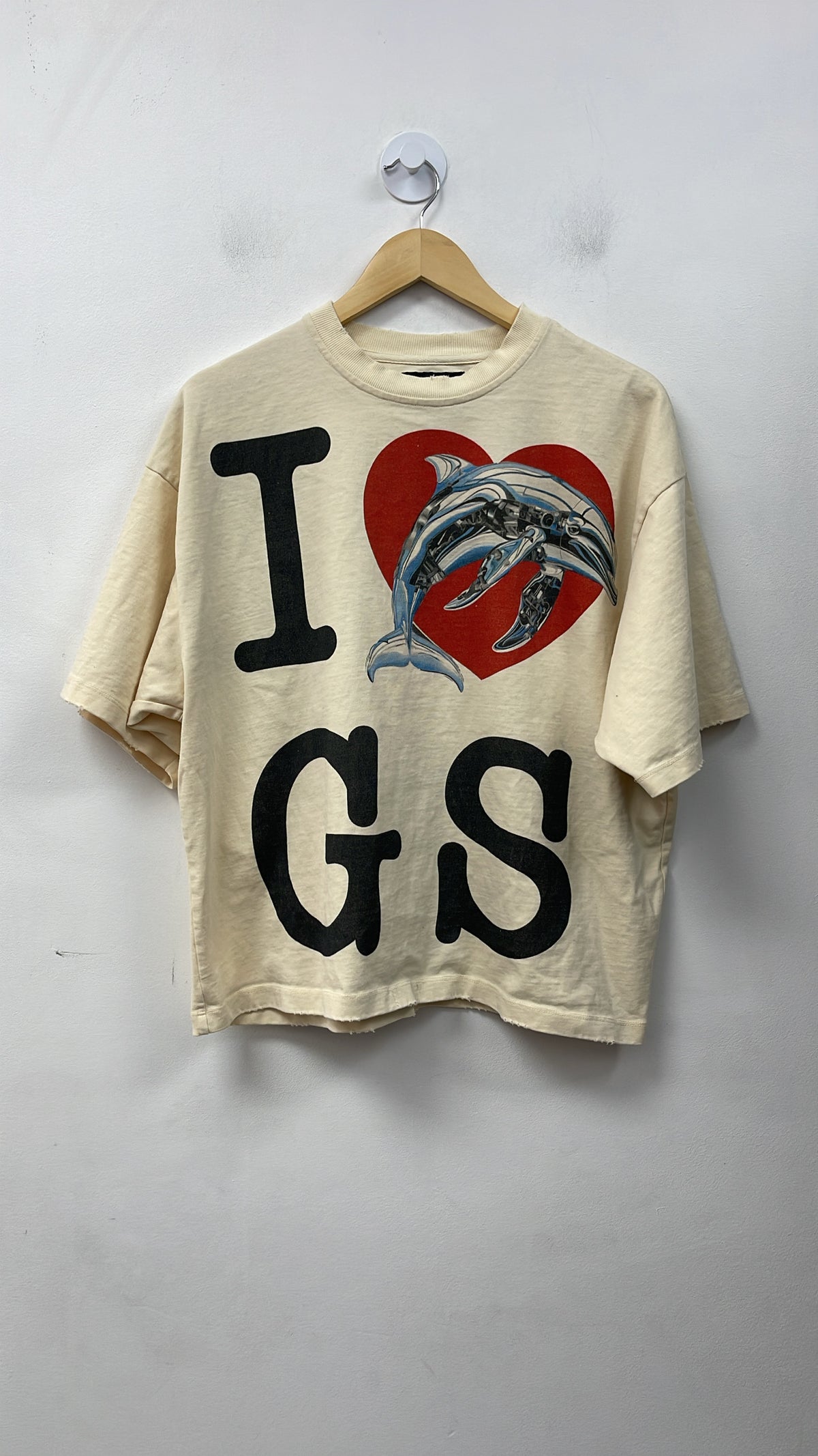 Godspeed Cream I Love GS Dolphin Tee