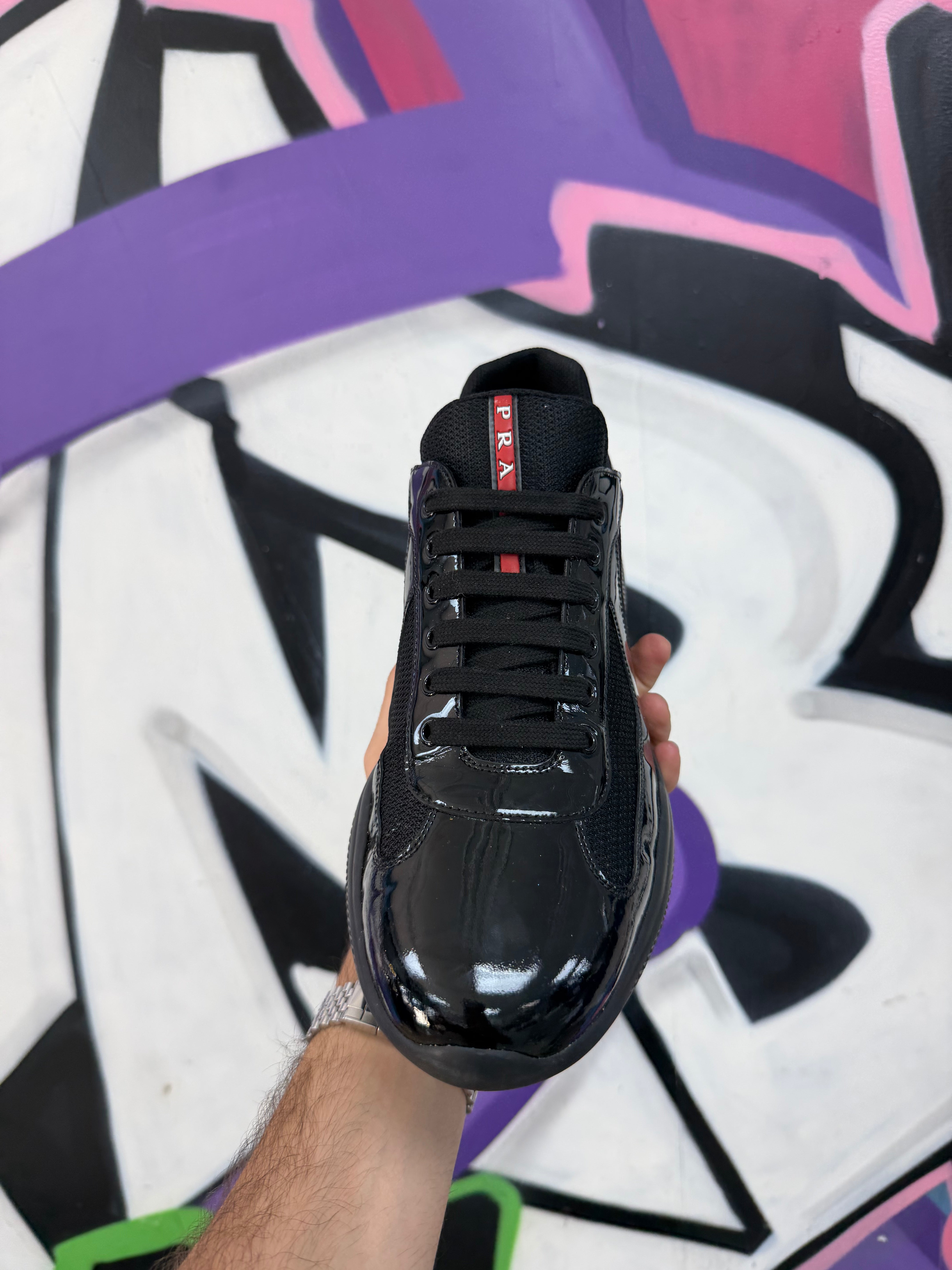 Prada Black Cup Sneakers