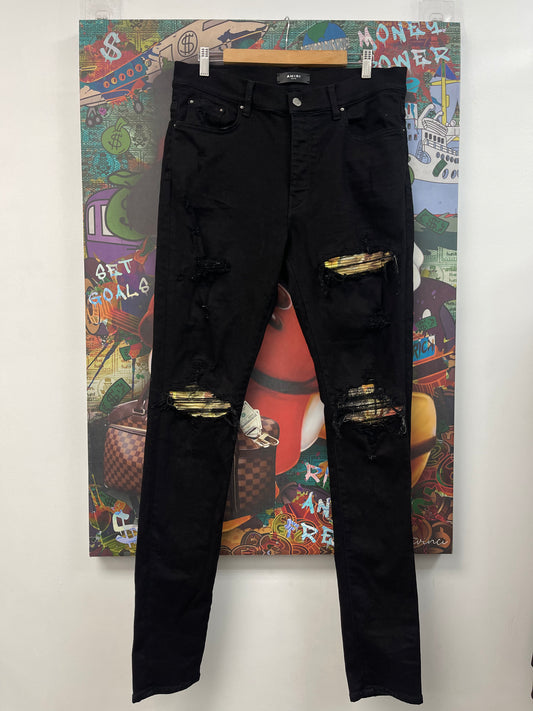 Amiri MX1 Aloha Black Jeans