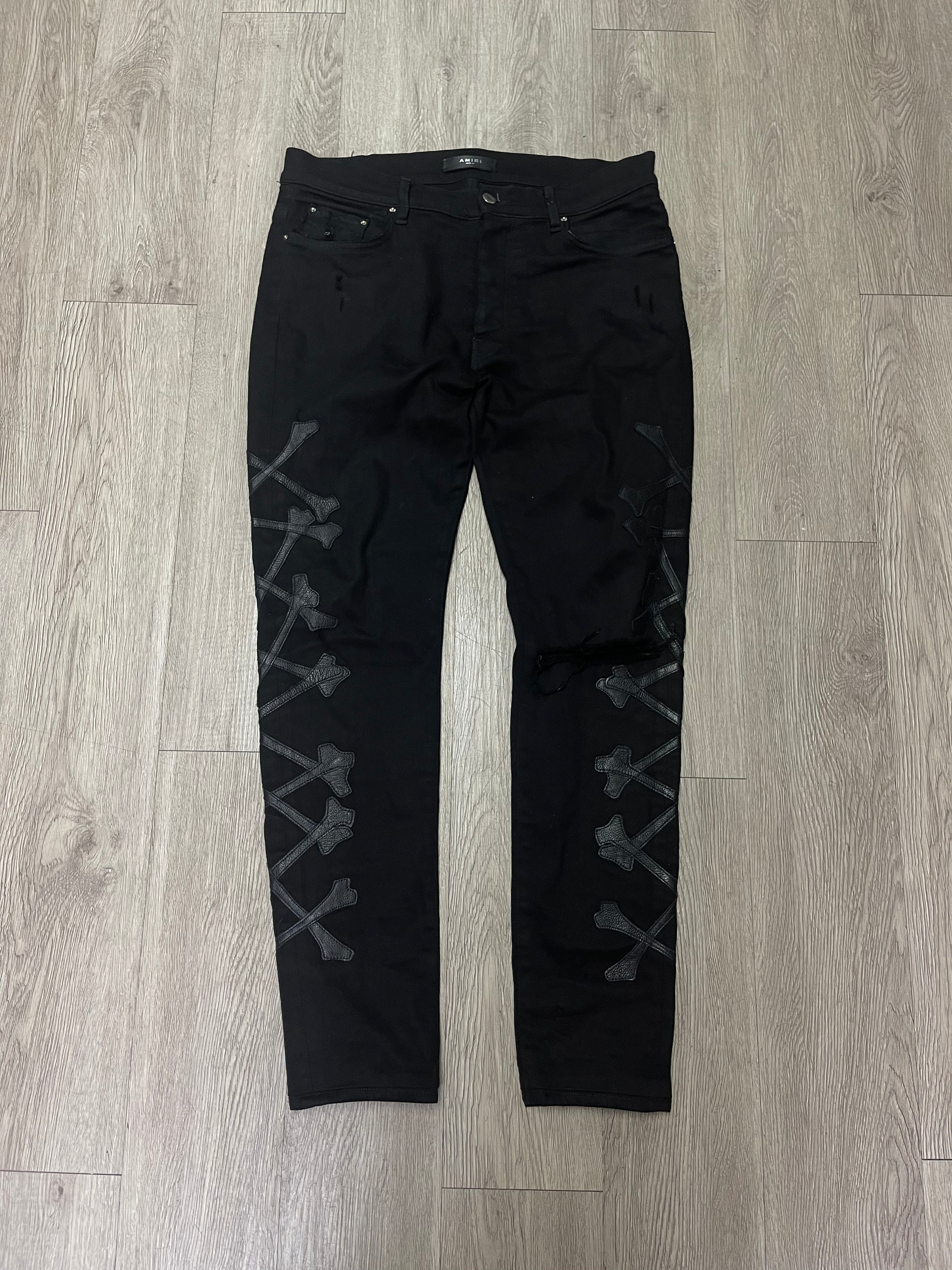 Amiri Black Black Bones Jeans