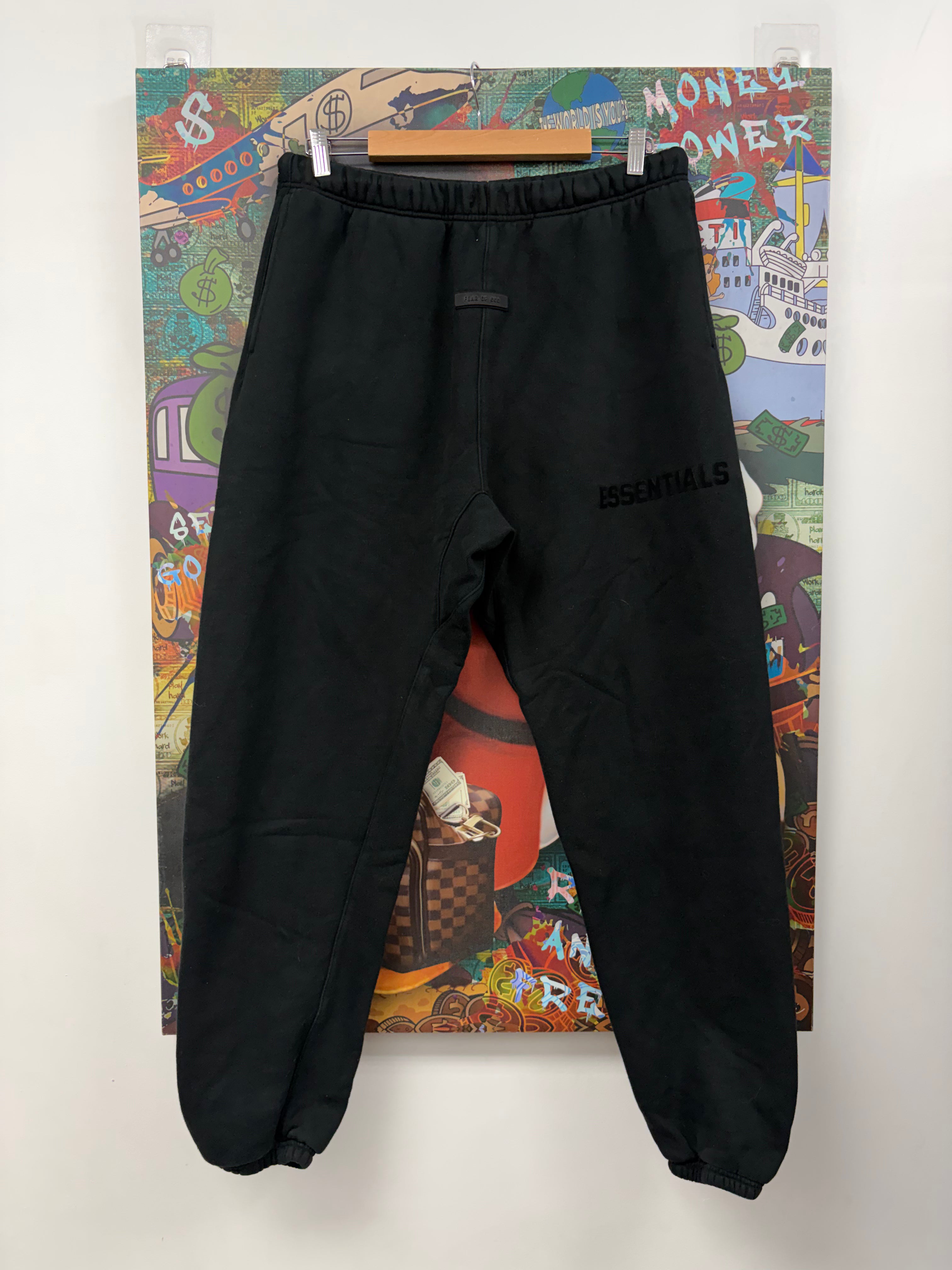 Essentials Jet Black Sweats