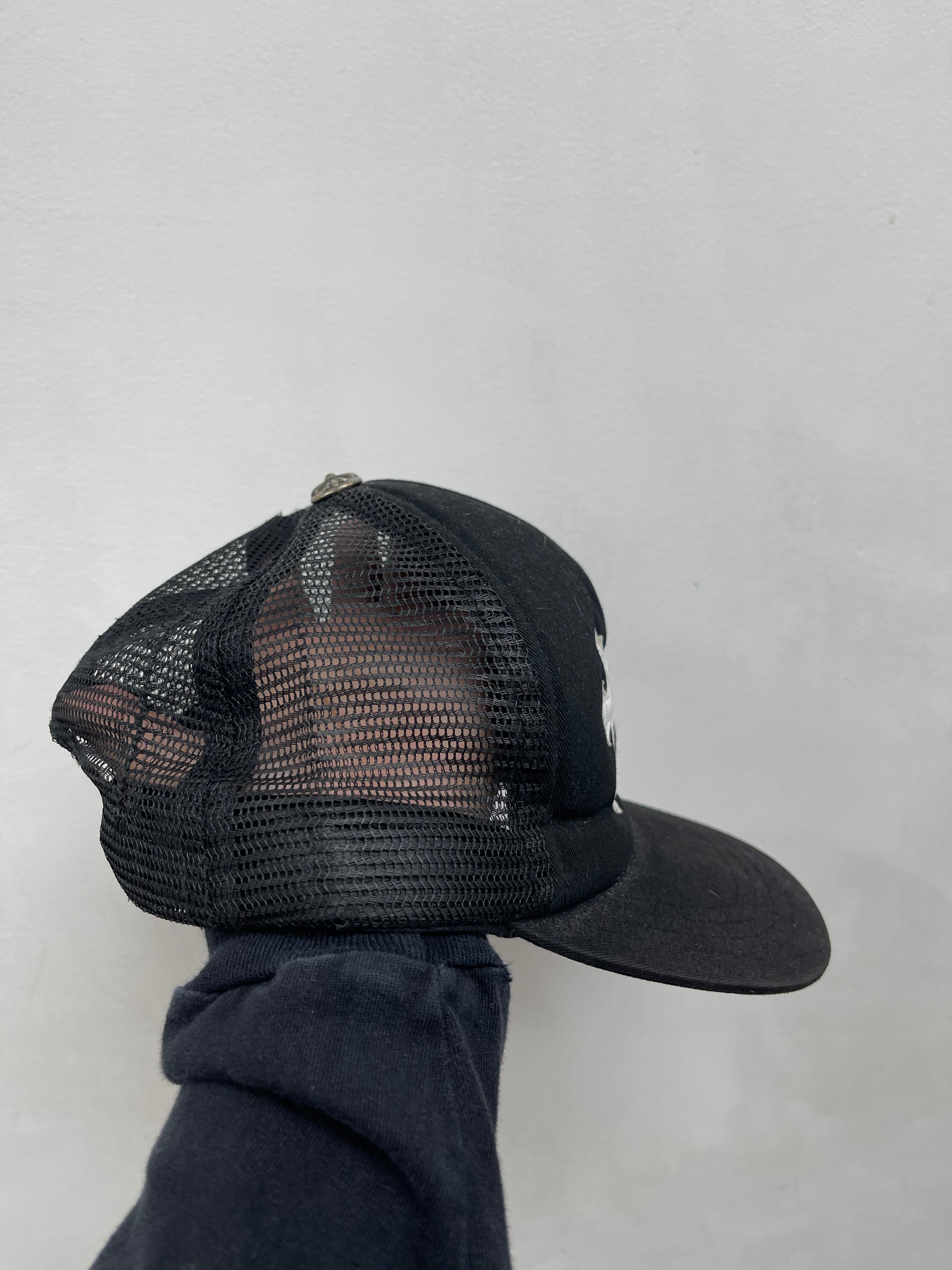 Chrome  Hearts Black Cemetery Trucker Hat