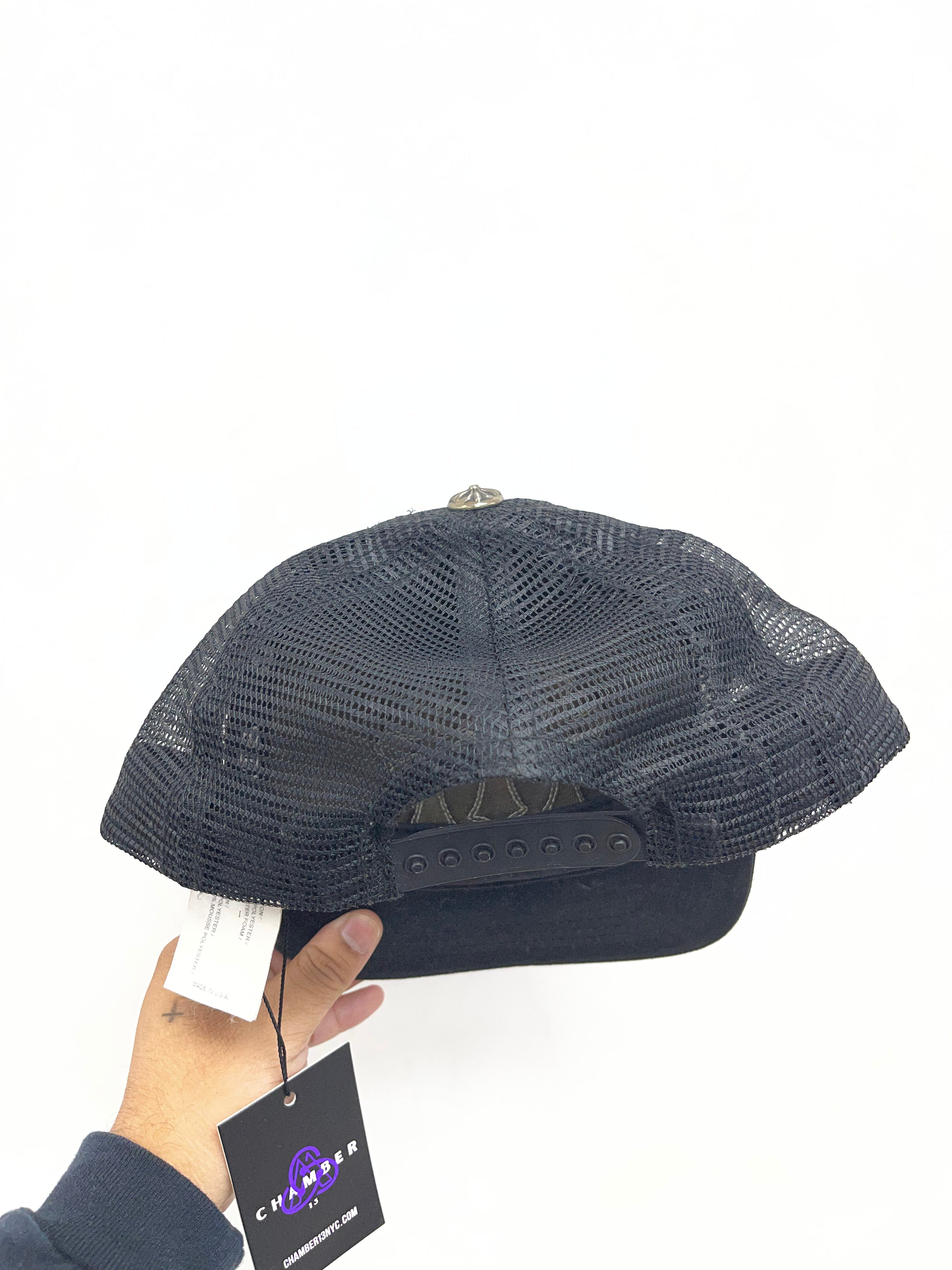 Chrome  Hearts Black Cemetery Trucker Hat