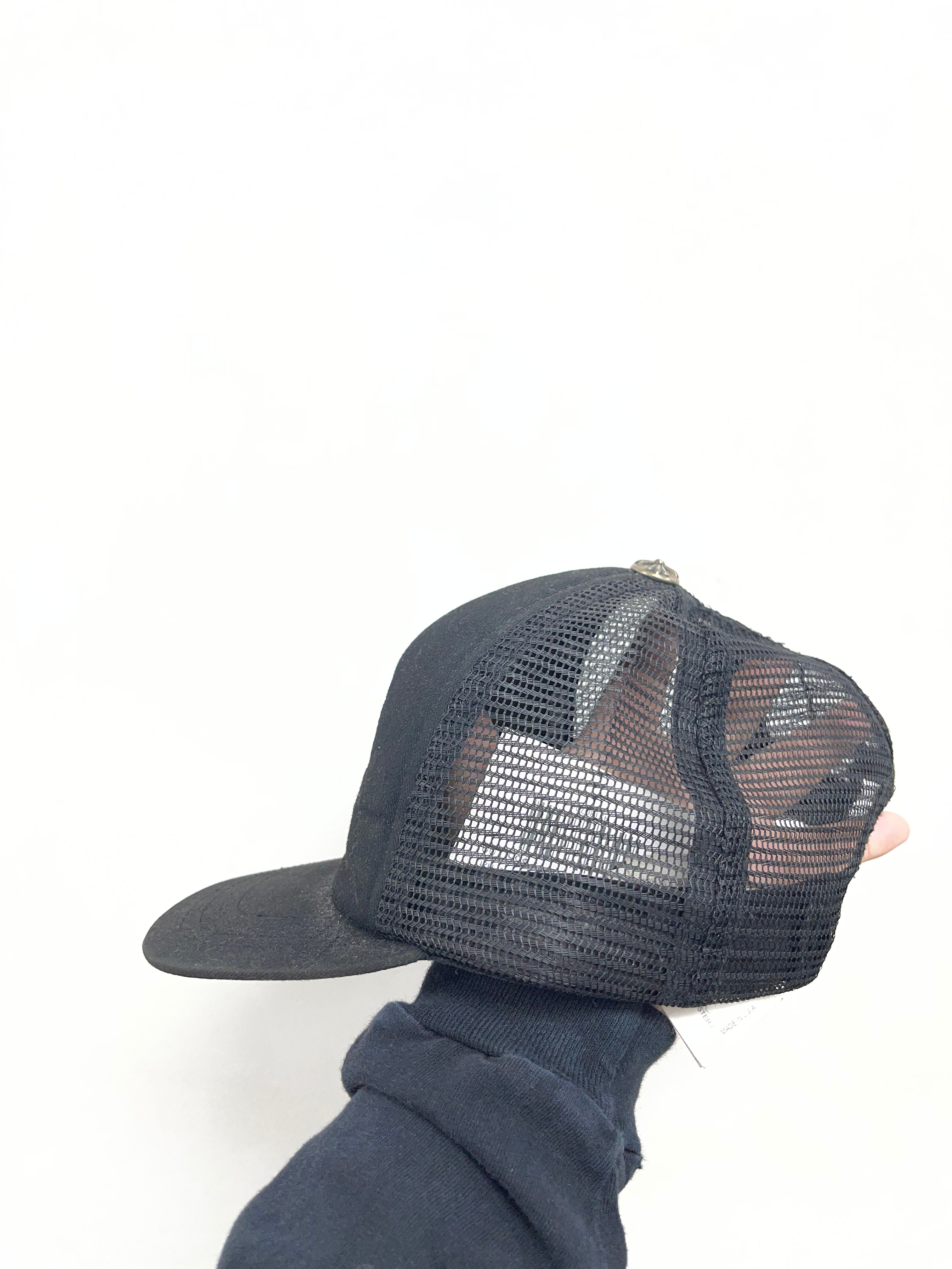 Chrome  Hearts Black Cemetery Trucker Hat