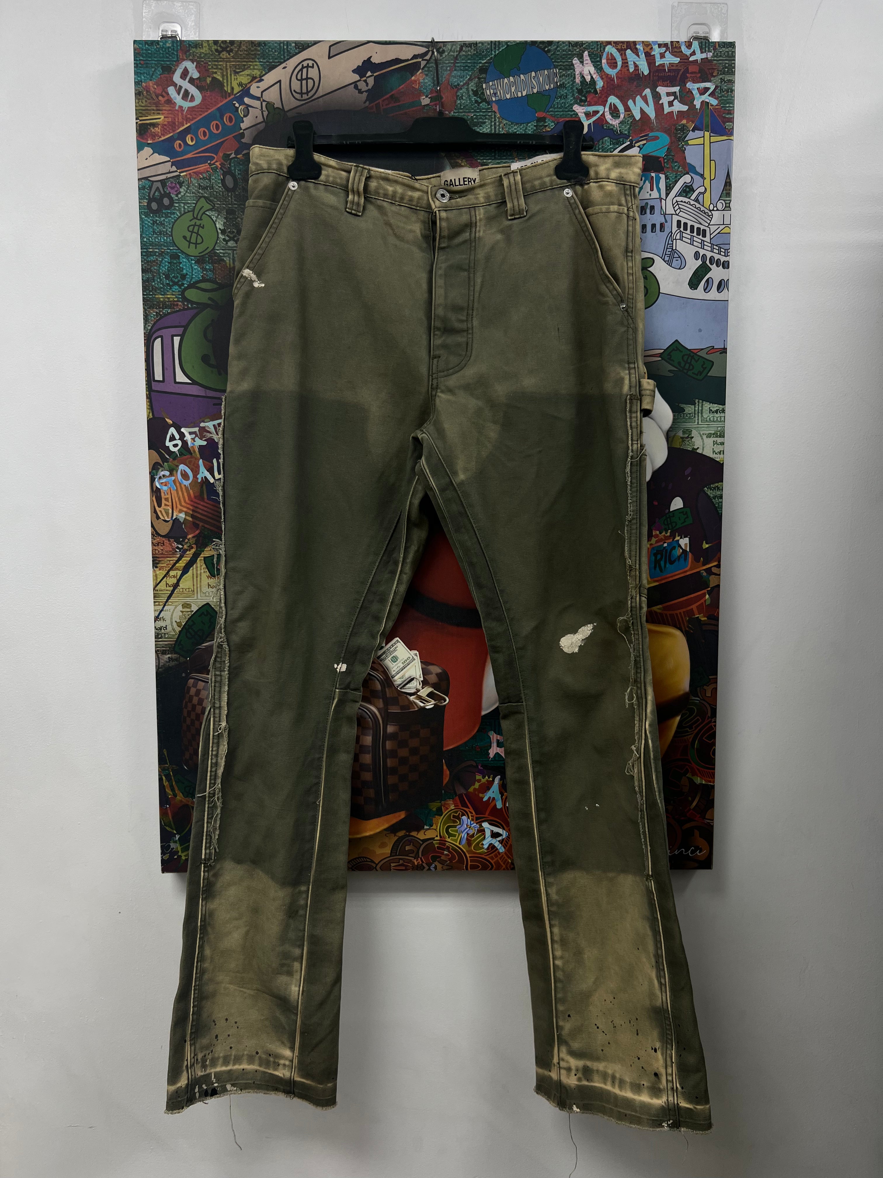Gallery Dept Olive Flared Jeans