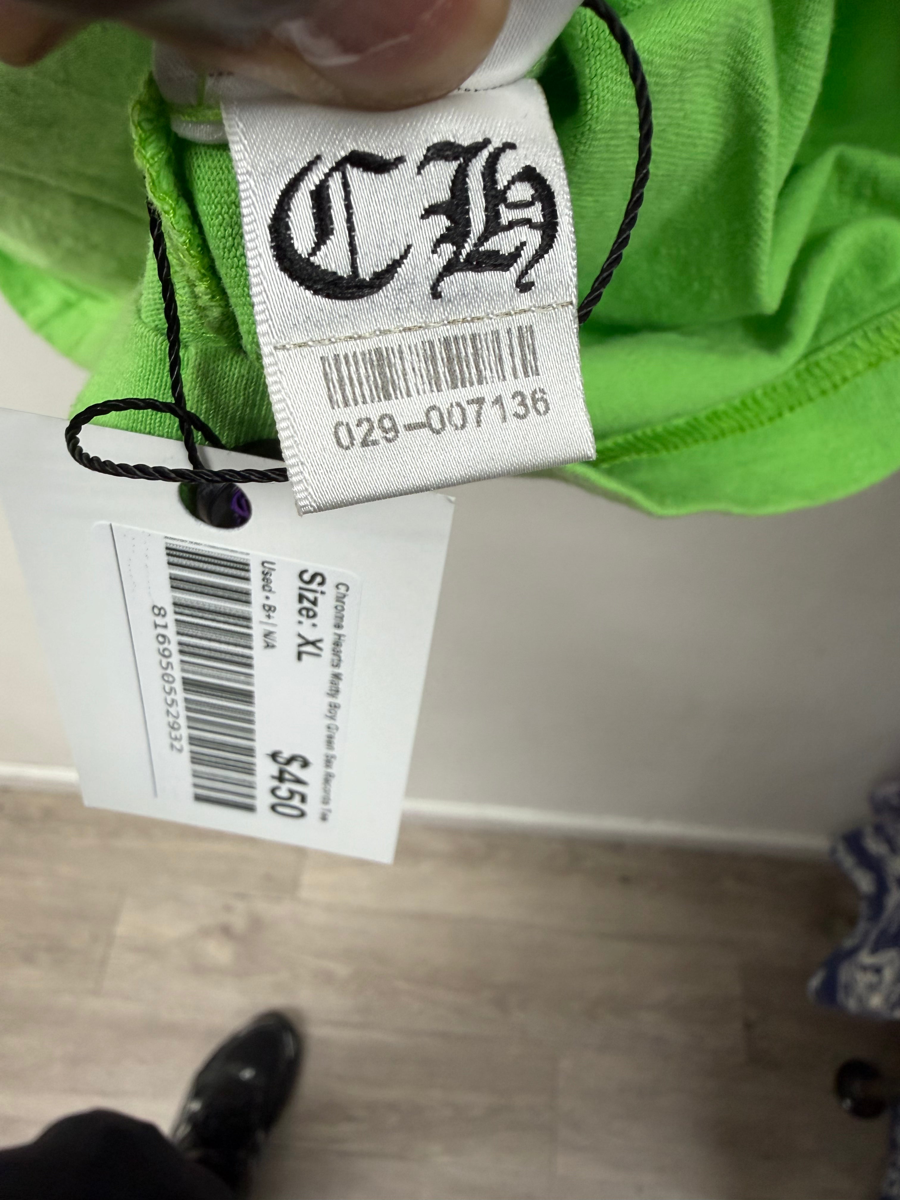 Chrome Hearts Matty Boy Green Sex Records Tee