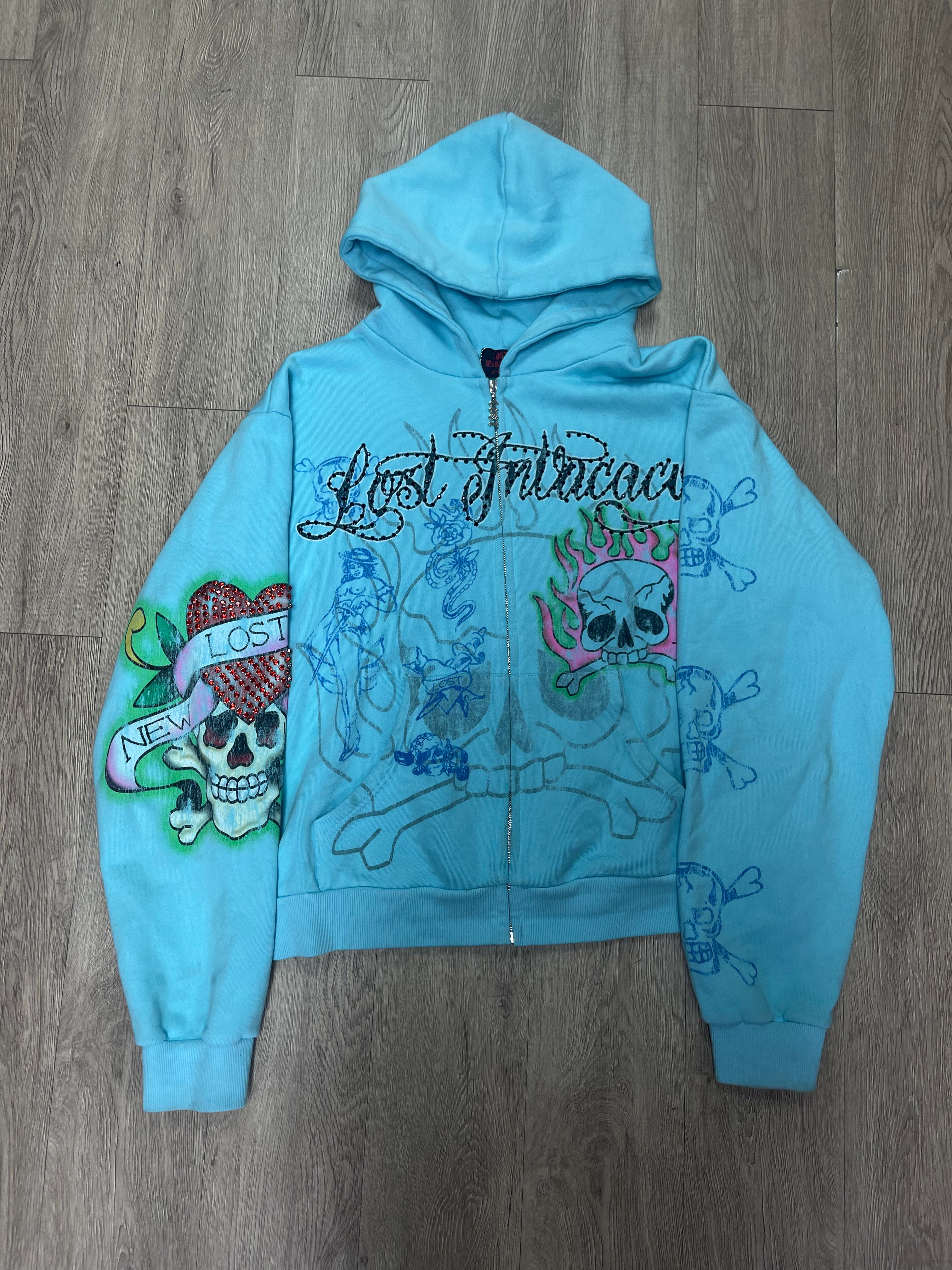 Lost Intricacy Ink & Bones Zip Up