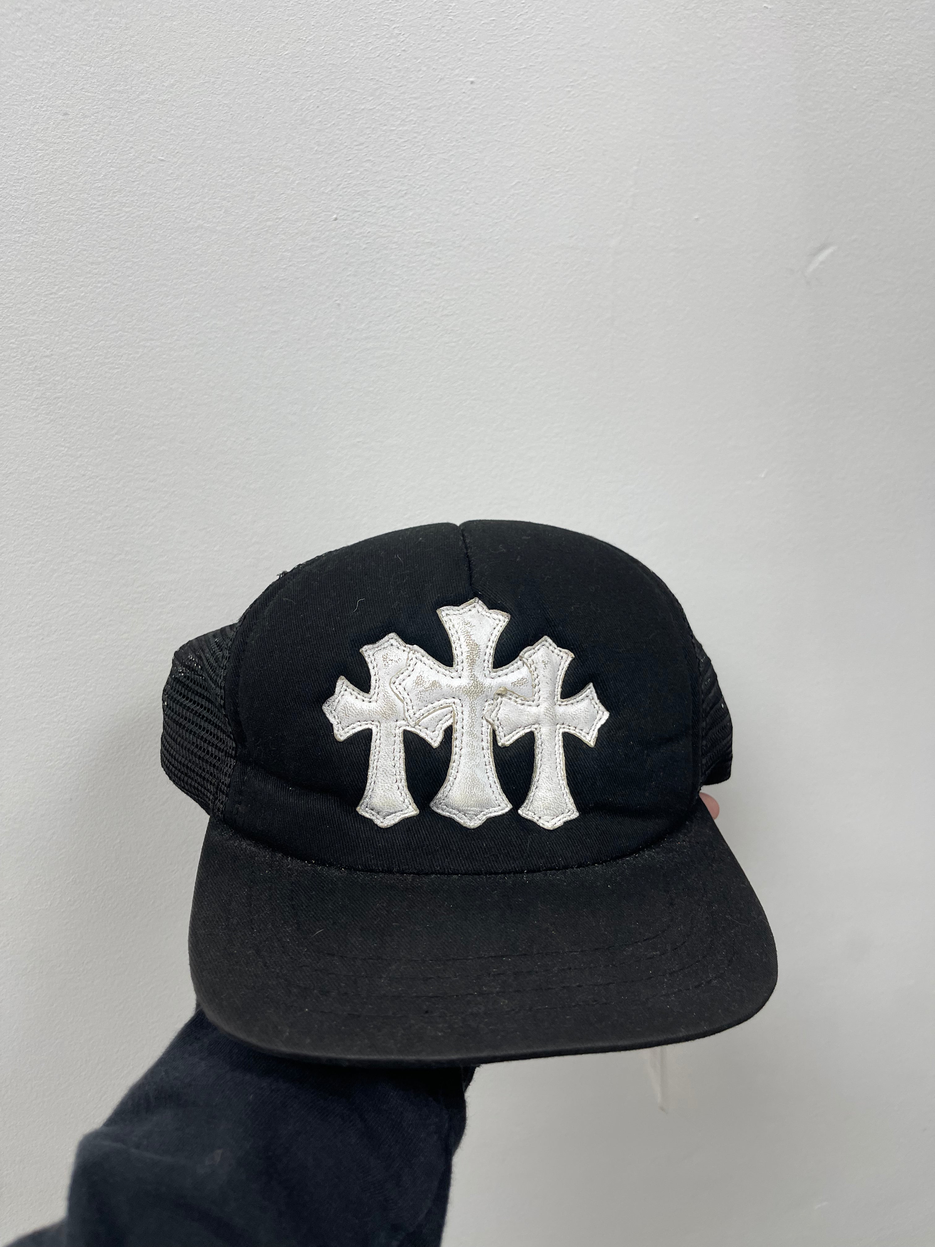 Chrome  Hearts Black Cemetery Trucker Hat