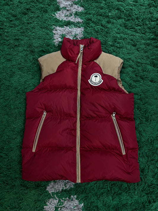 Moncler Red Tan Vest (3) Used