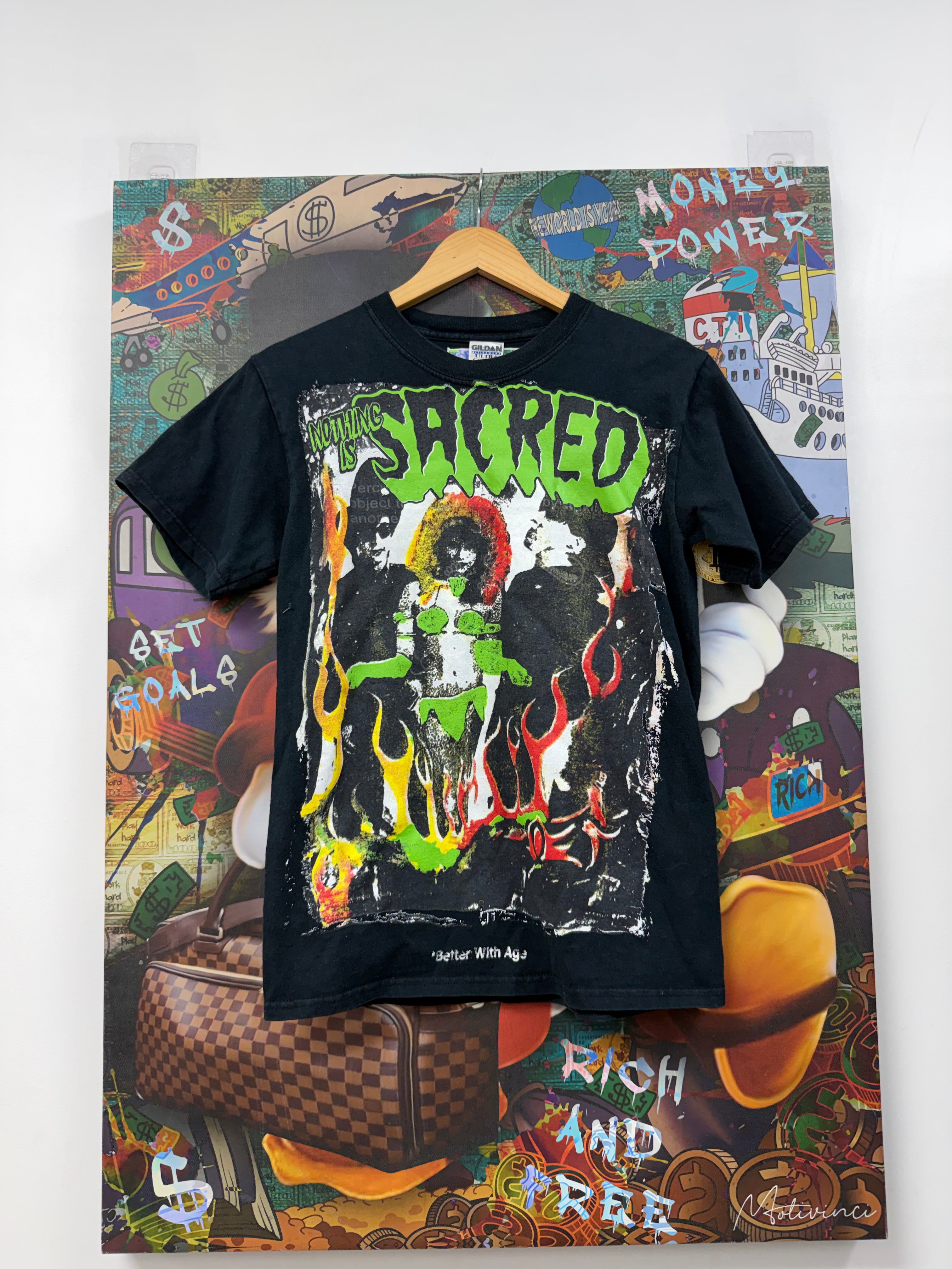 Better With Age Navy Nothing Sacred Tee