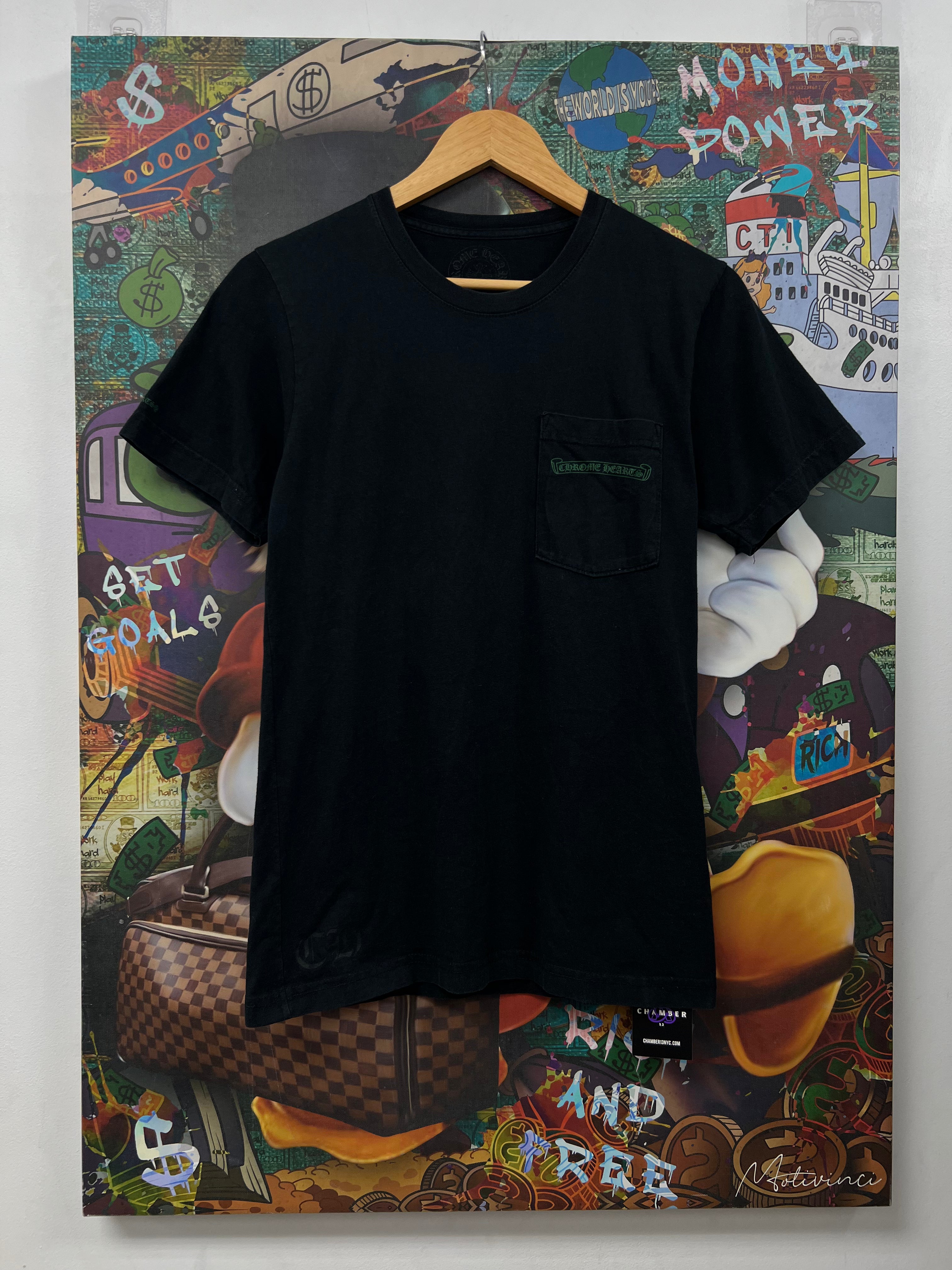 Chrome  Hearts Black Green Cemetery Tee