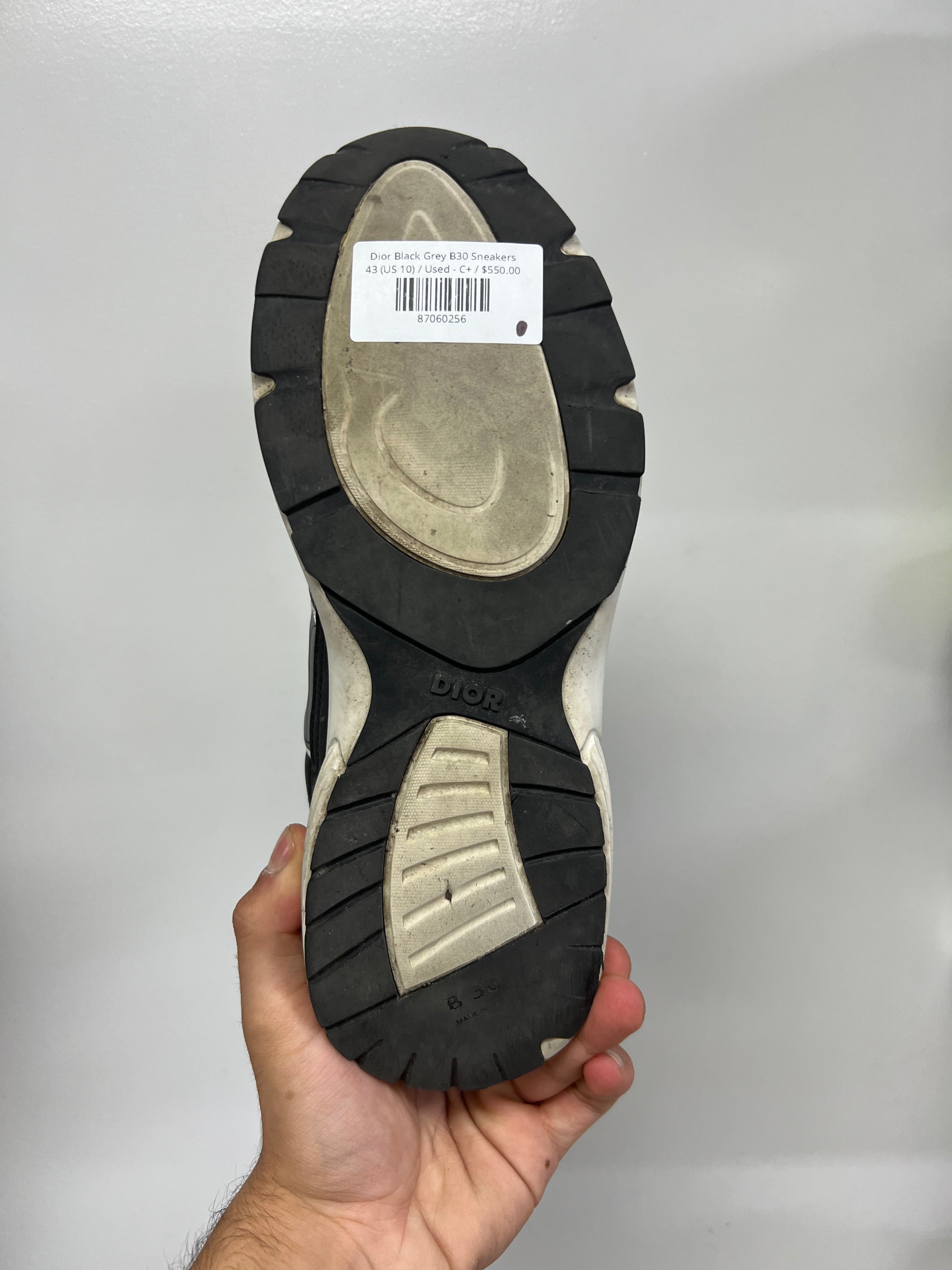 Dior Black Grey B30 Sneakers
