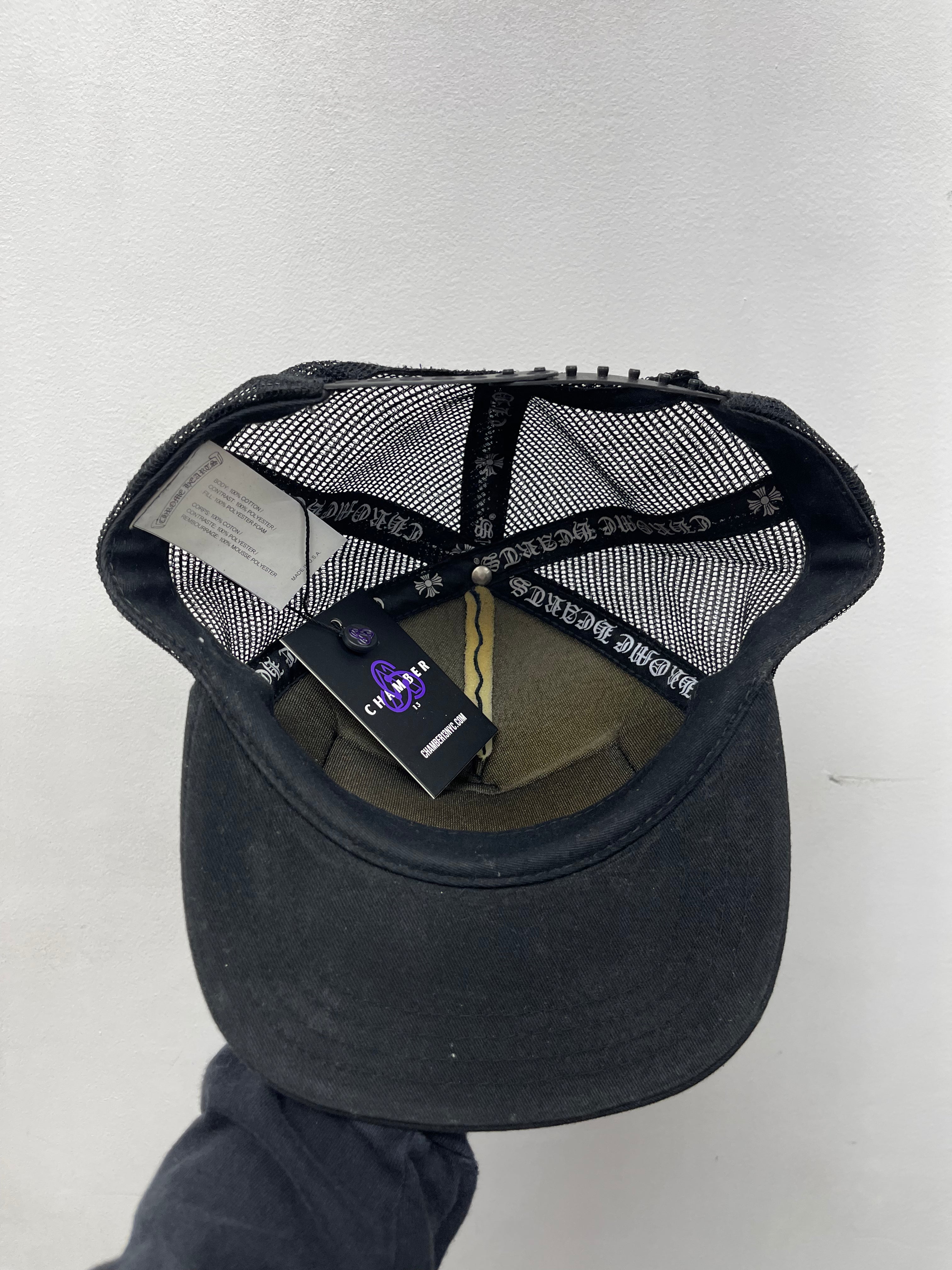 Chrome Hearts Black CH Las Vegas Trucker Hat
