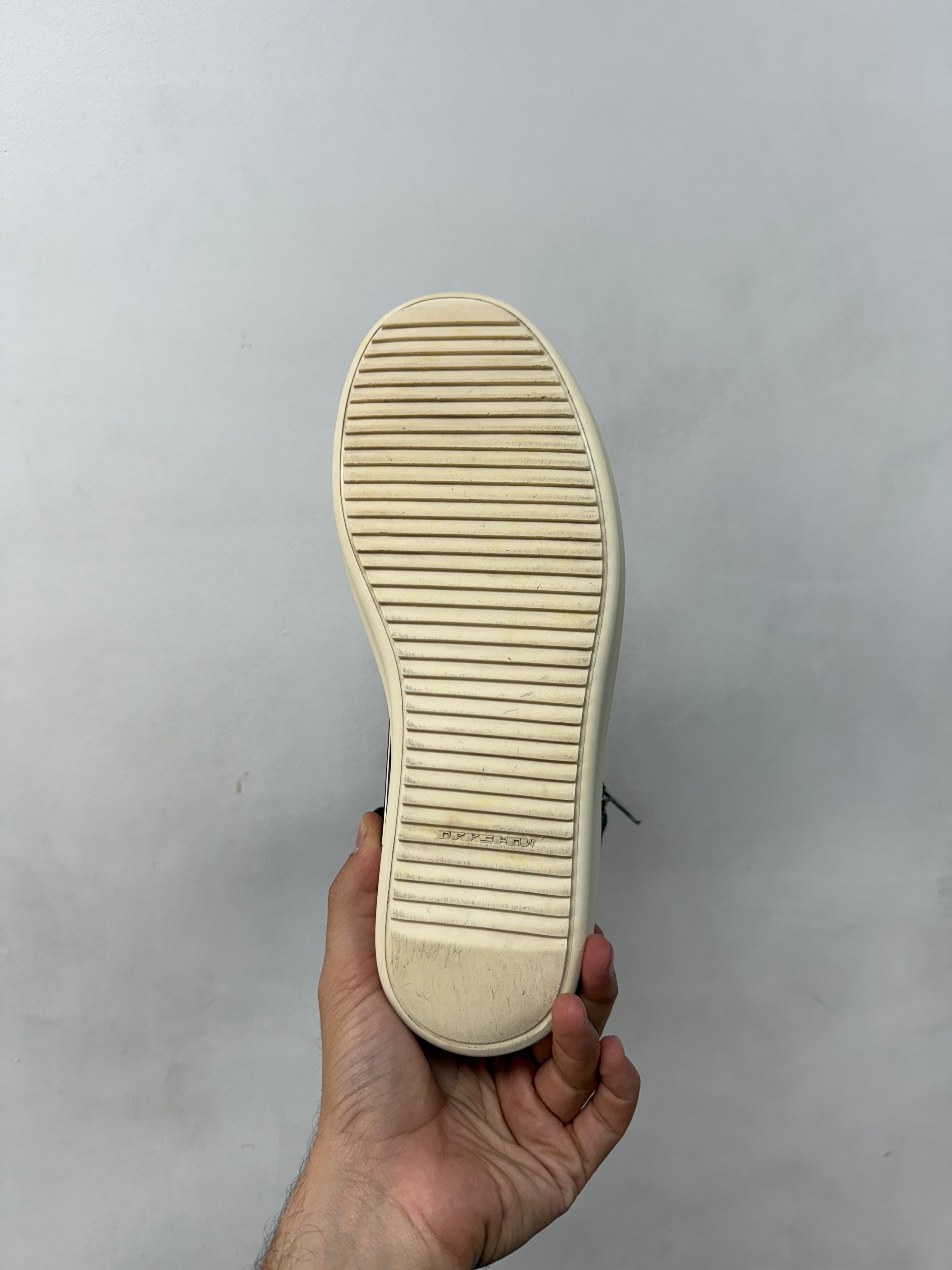 Rick Owens Black Nylon Cargo Ramone High Sneakers