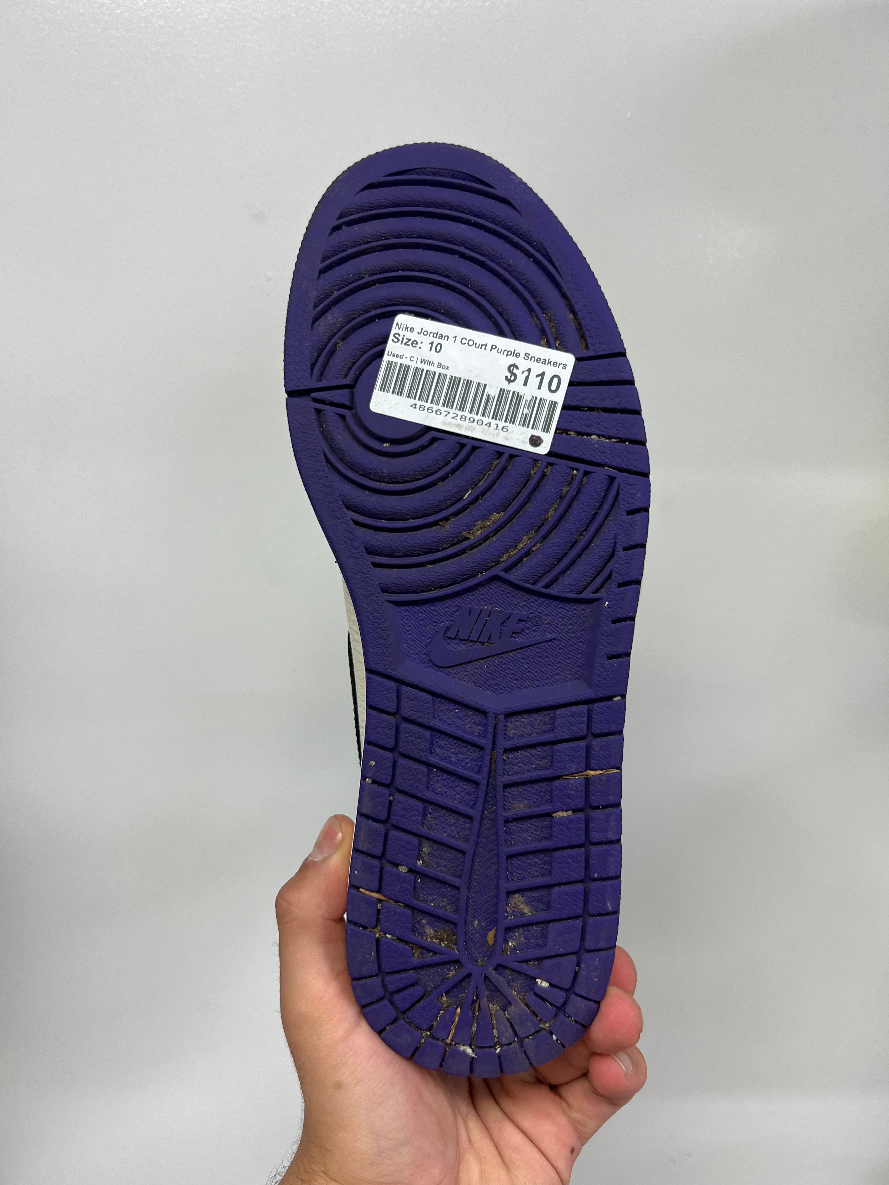 Nike Jordan 1 COurt Purple Sneakers