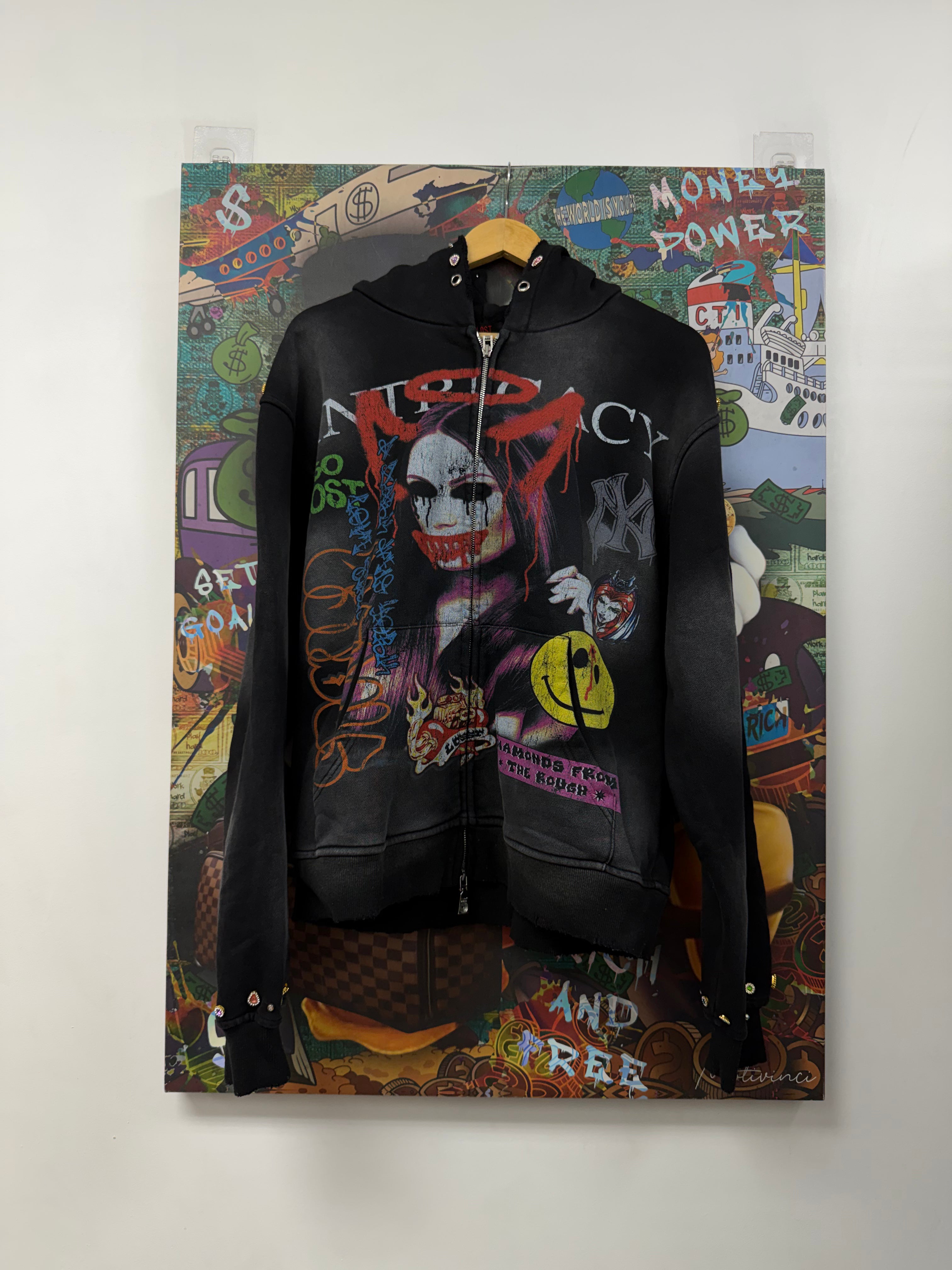Lost Intricacy Black Paper Magazine Zip Up