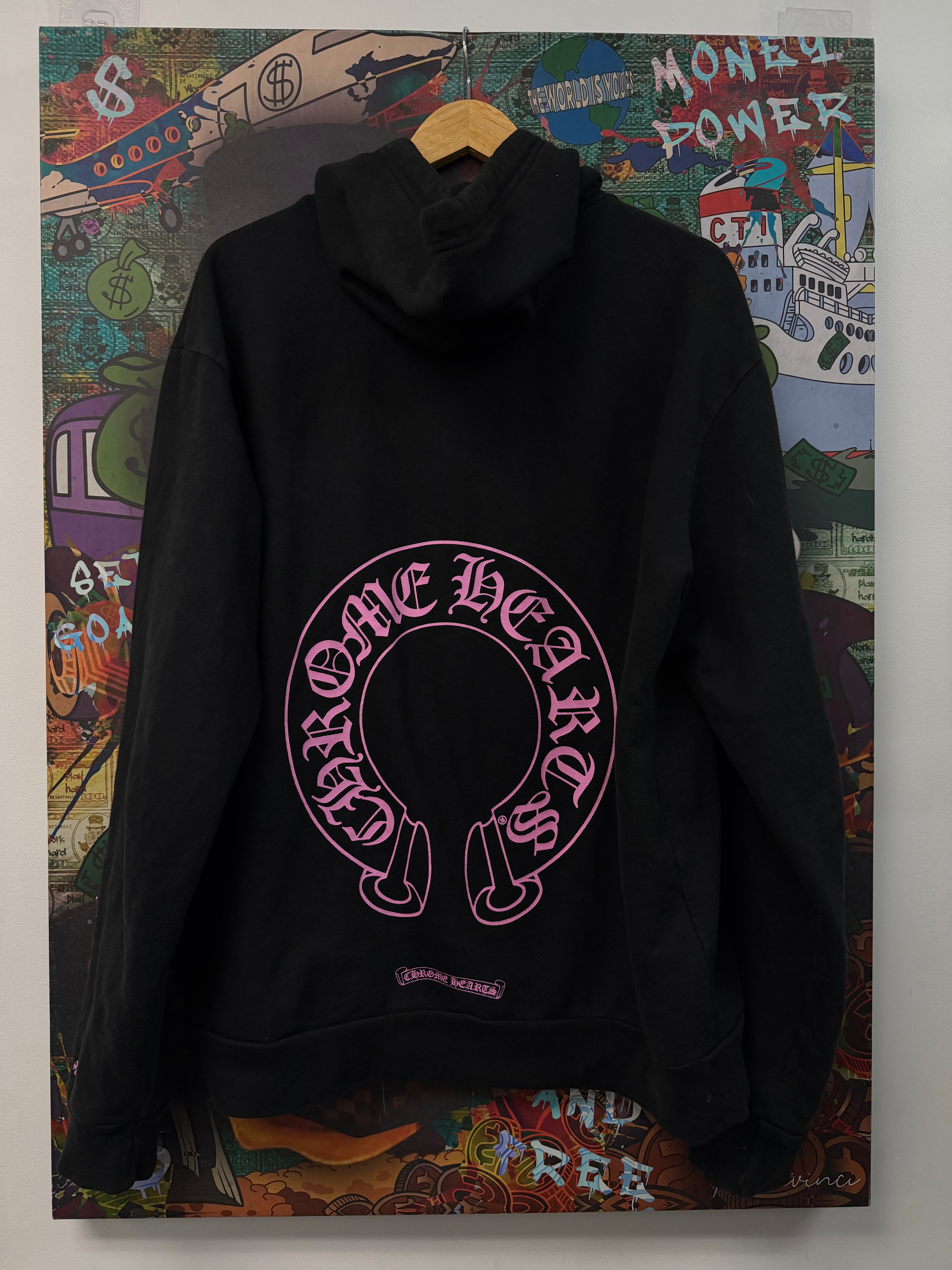 Chrome Hearts Black Pink Horseshoe Online Hoodie
