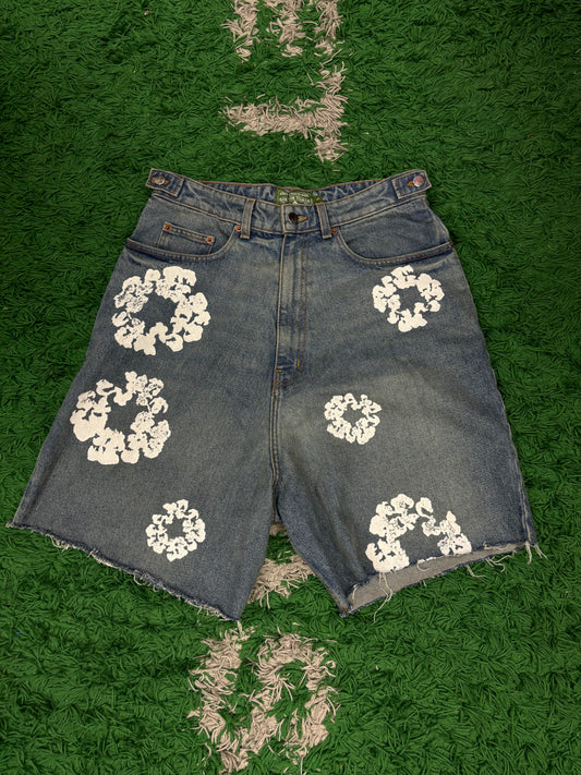 Denim Tears Jean Shorts Light Wash Used Small