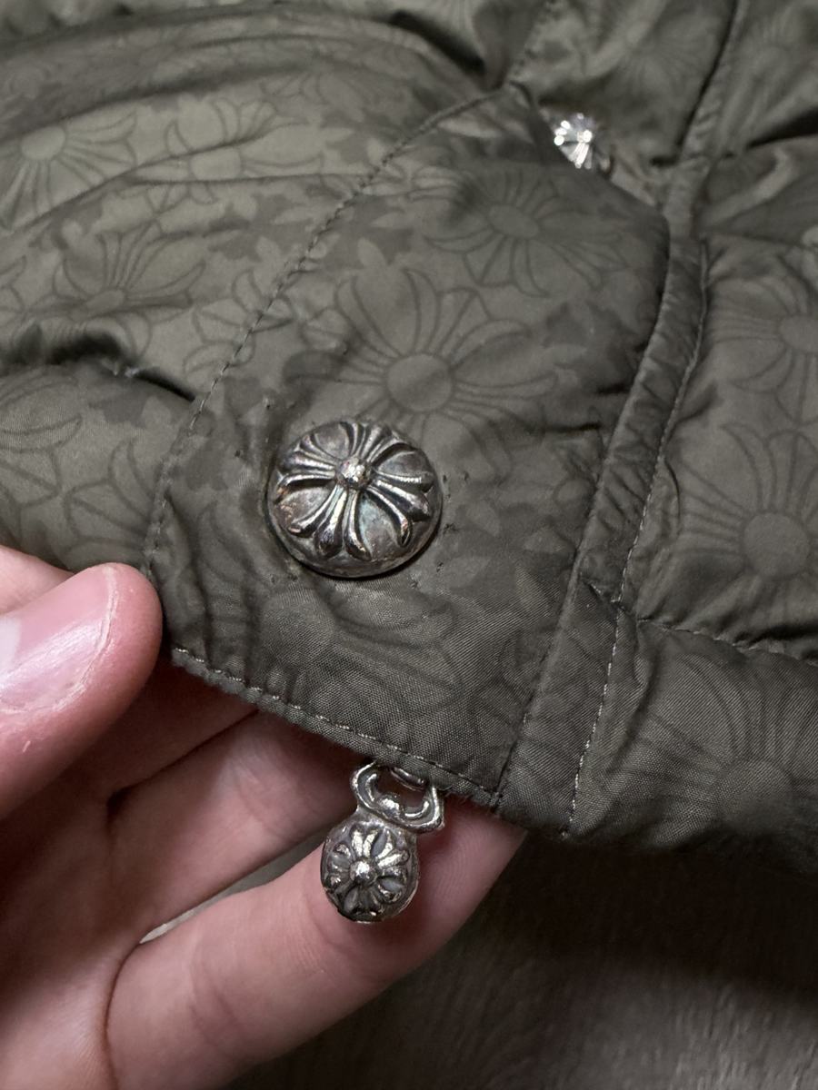 Chrome Hearts Olive Monogram Puffer Jacket