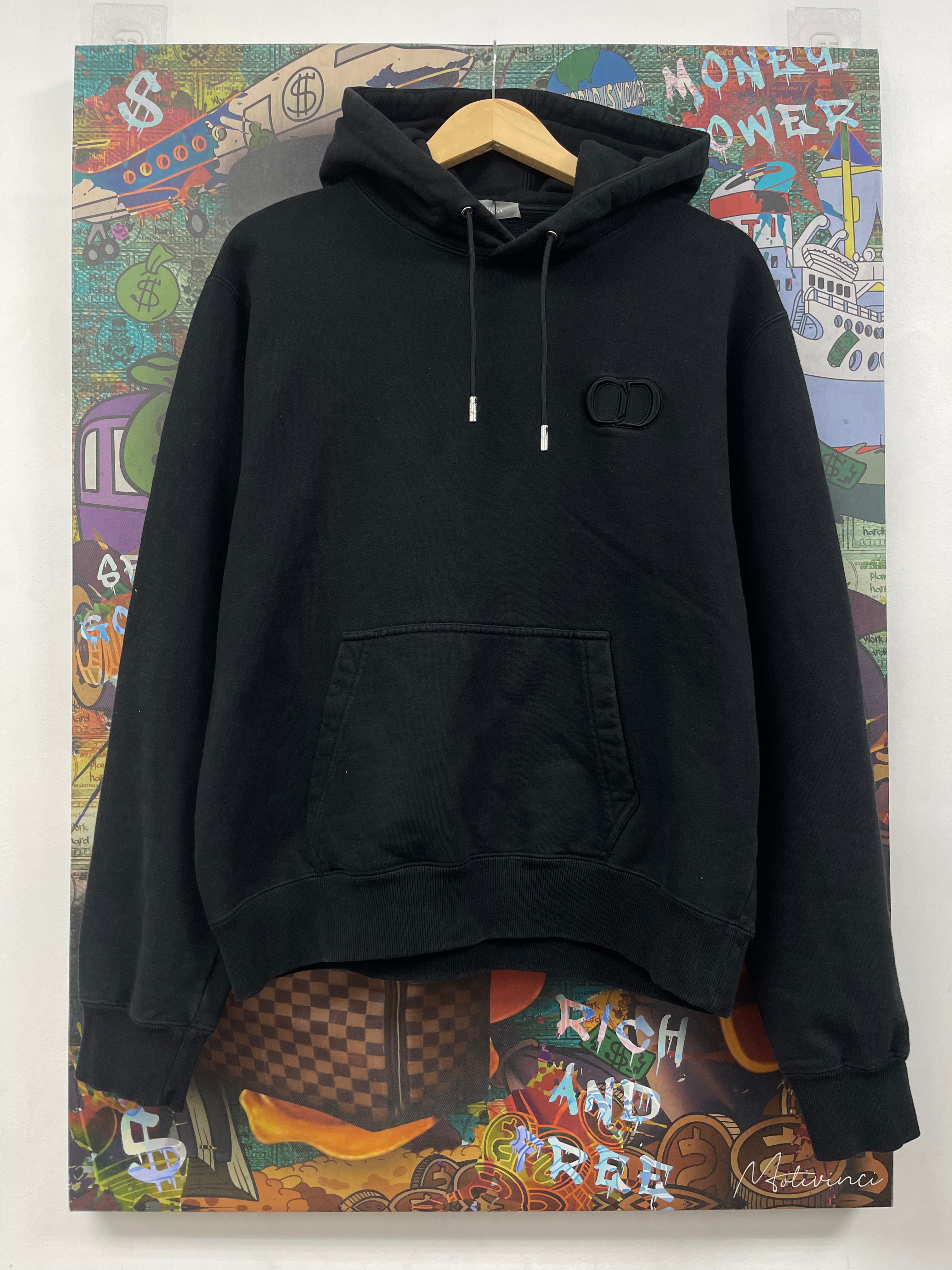 Dior Black CD Logo Hoodie