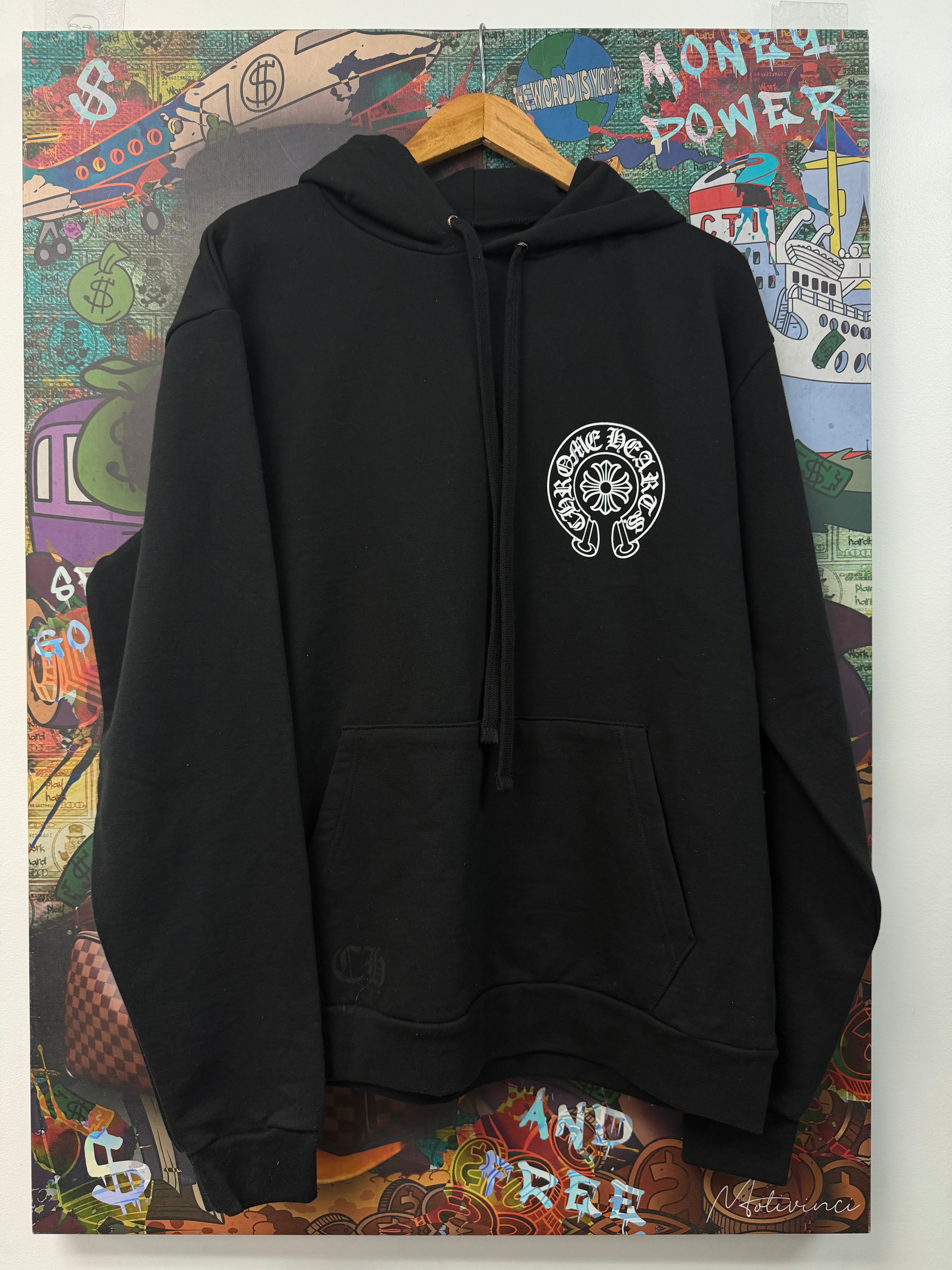 Chrome Hearts Black Horseshoe Miami Hoodie