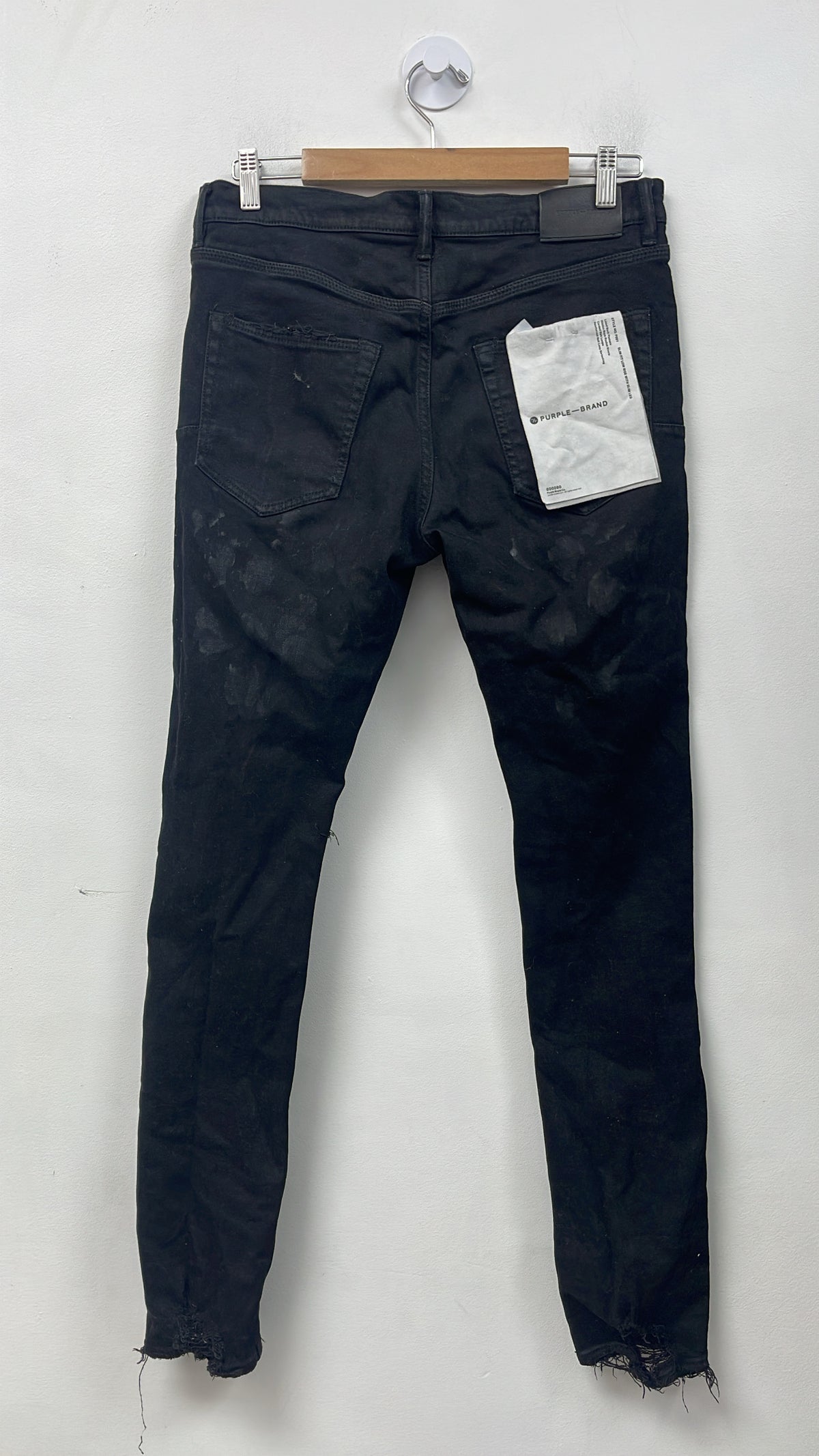 Purple Brand Black Splatter P001 Jeans