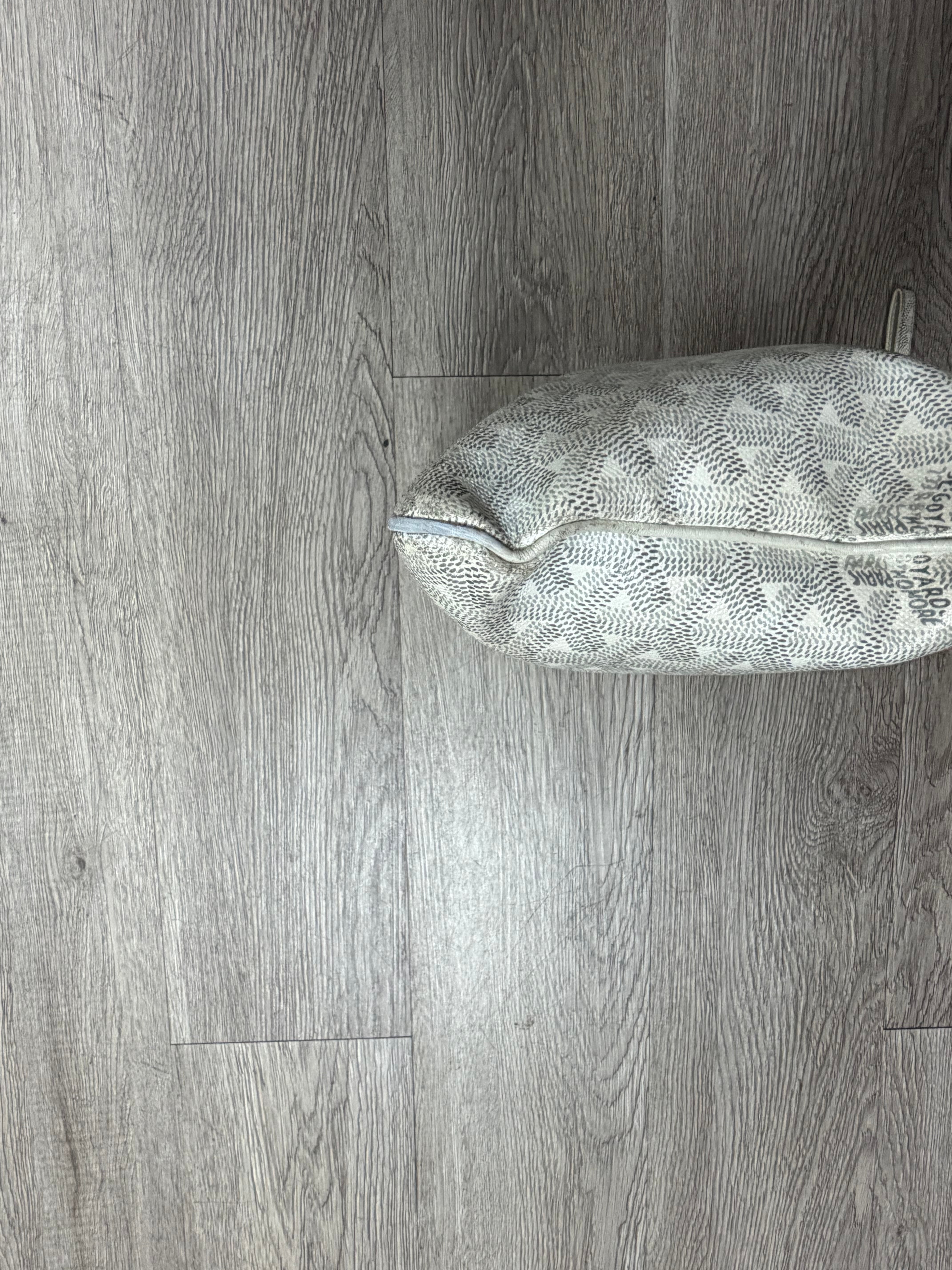 Goyard White Senat (With Lanyard) Bag