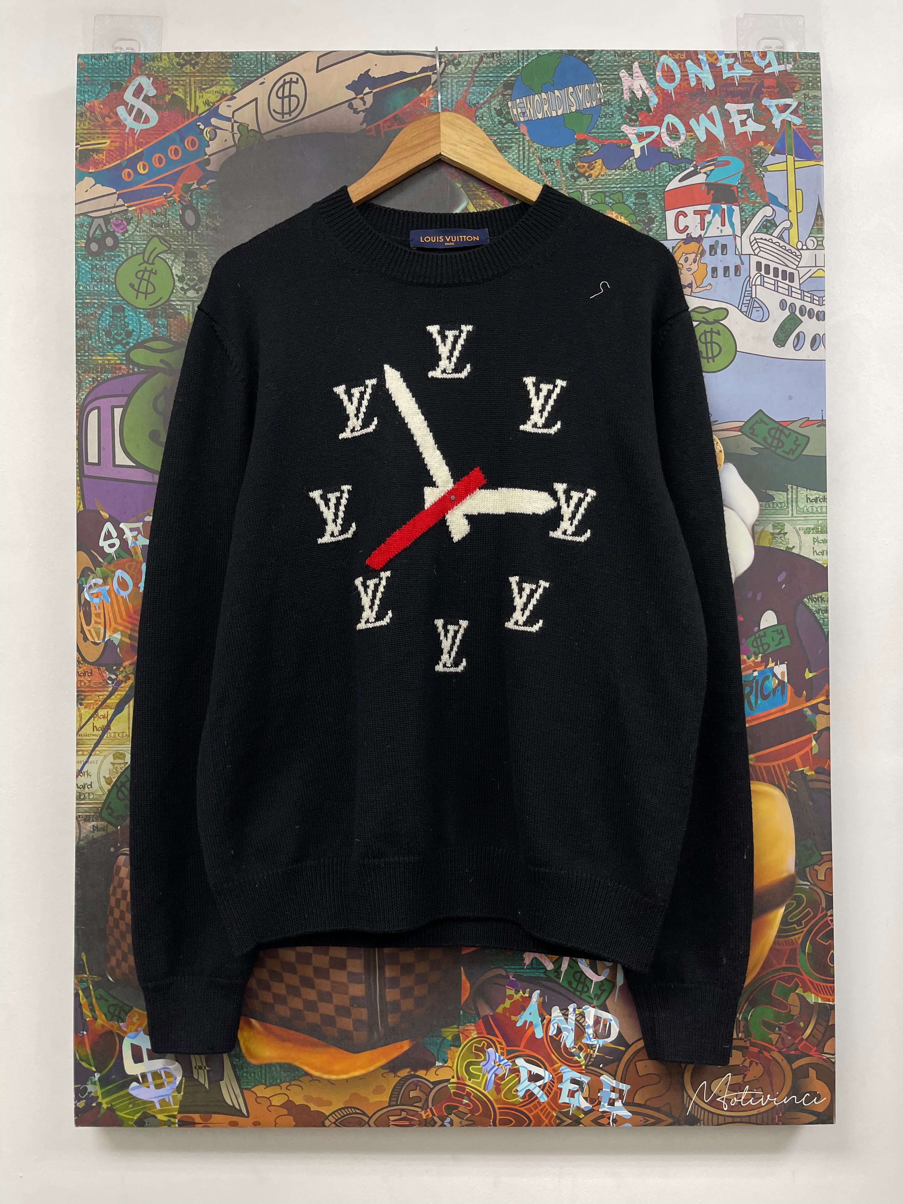 Louis Vuitton Black Clockwork Sweater