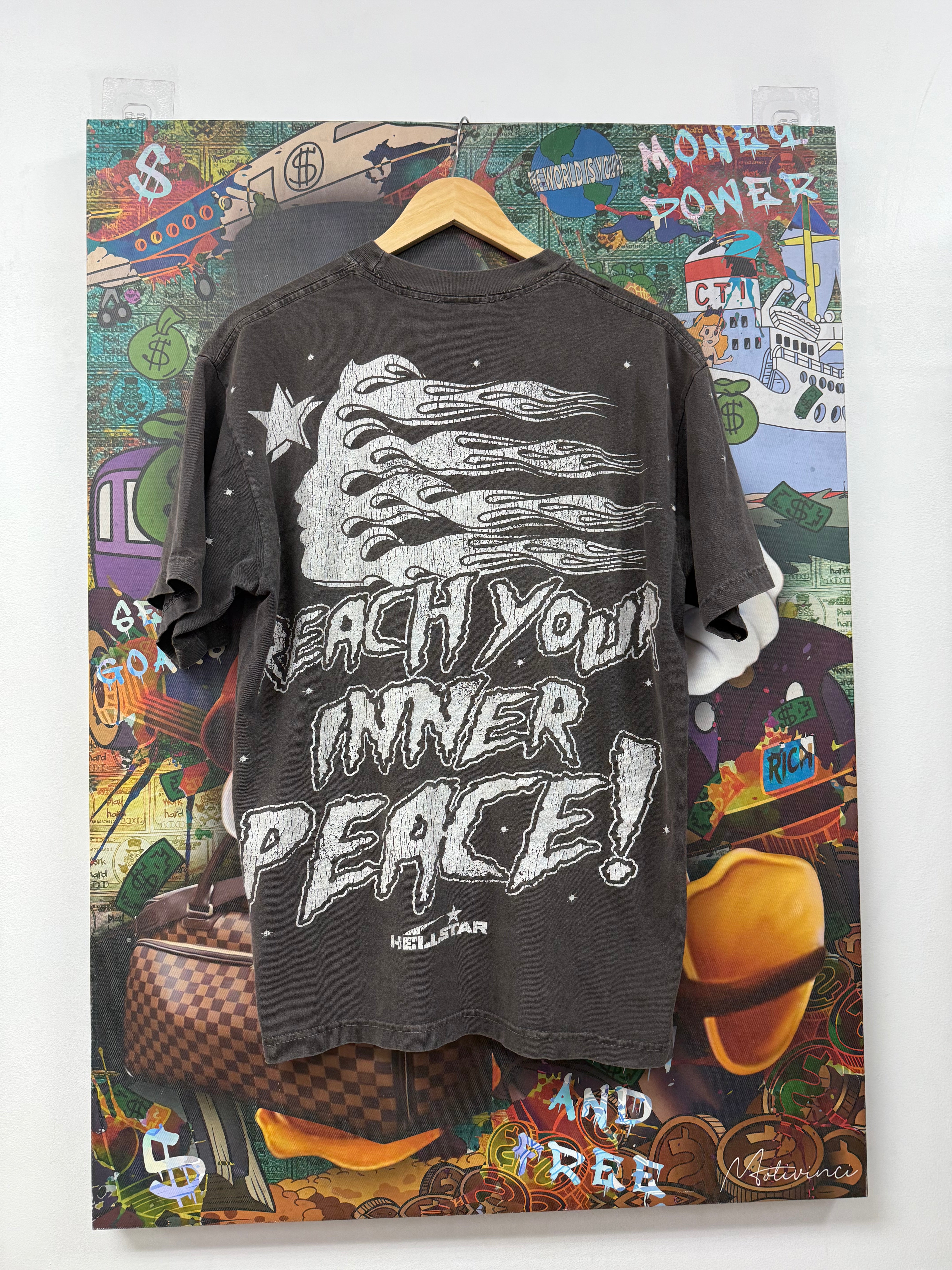 Hellstar Grey Inner Peace Tee