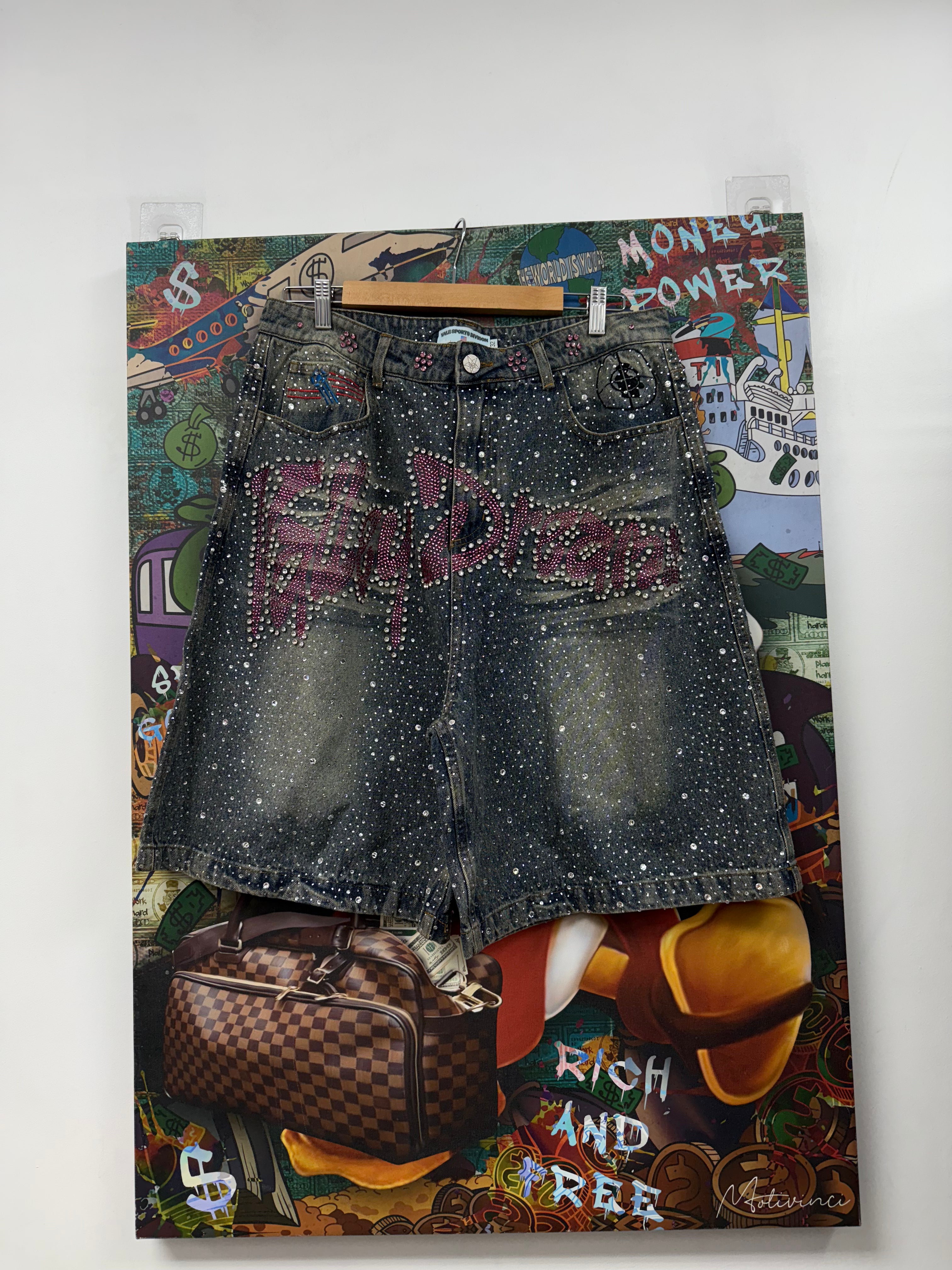 Vale Iced Out Jean Shorts