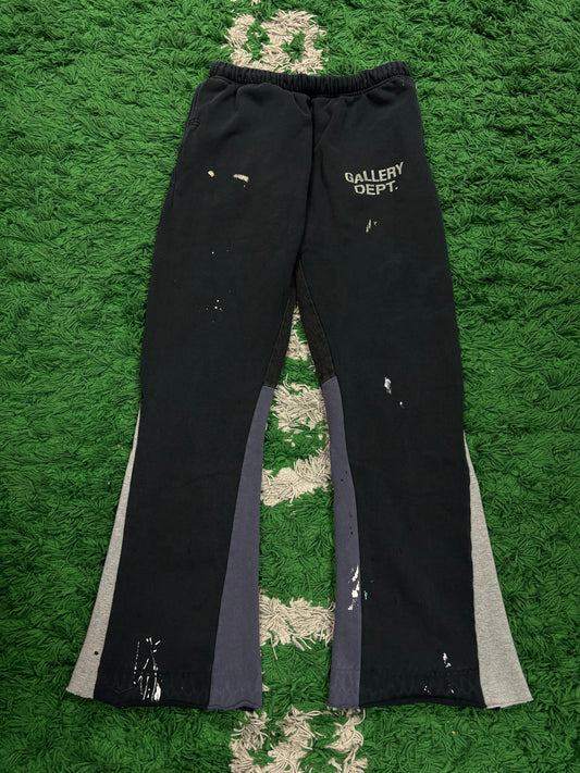 Gallery Flare Paint Splatter Sweats Black Used XL N/A