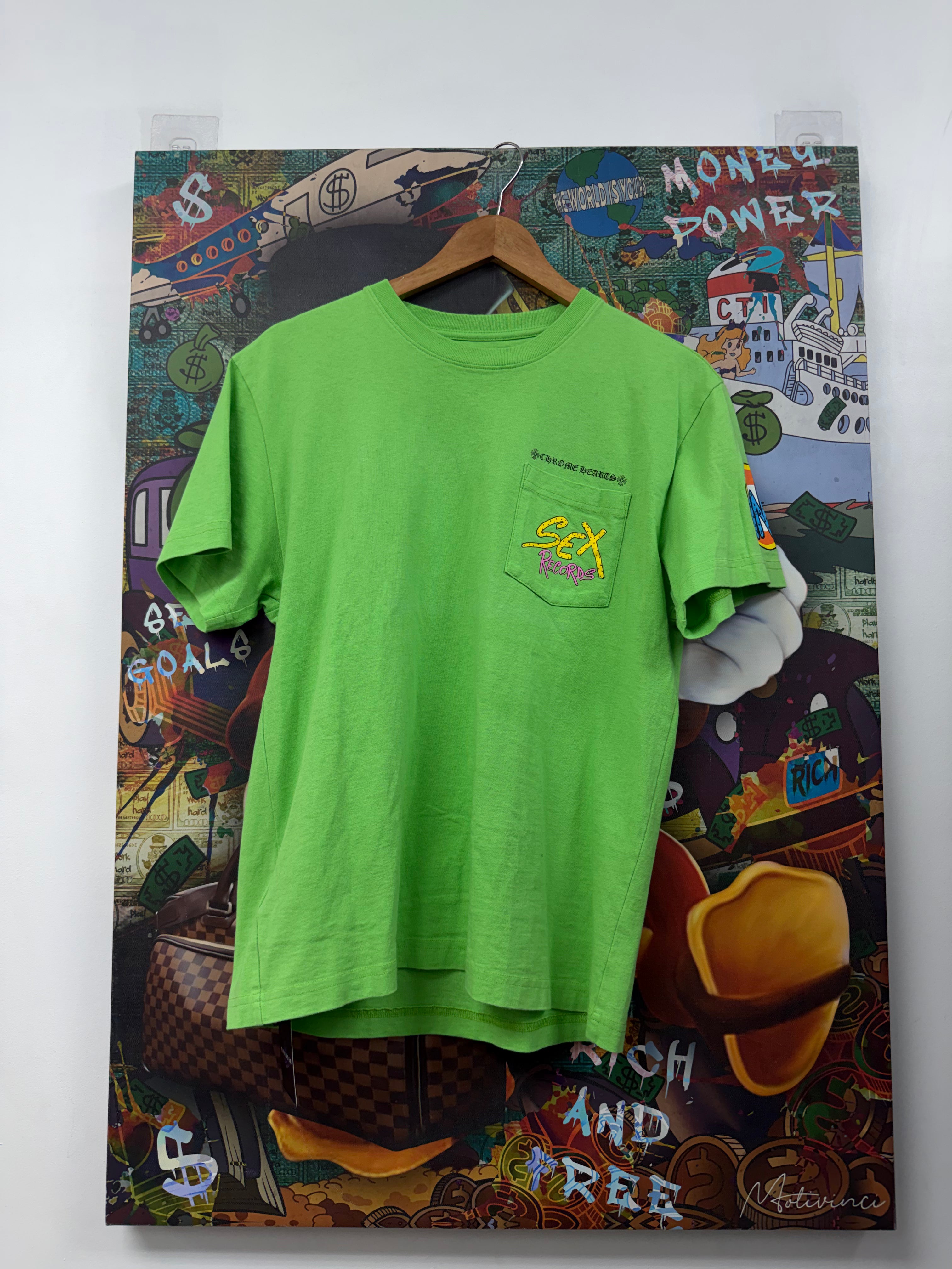 Chrome Hearts Matty Boy Green Sex Records Tee