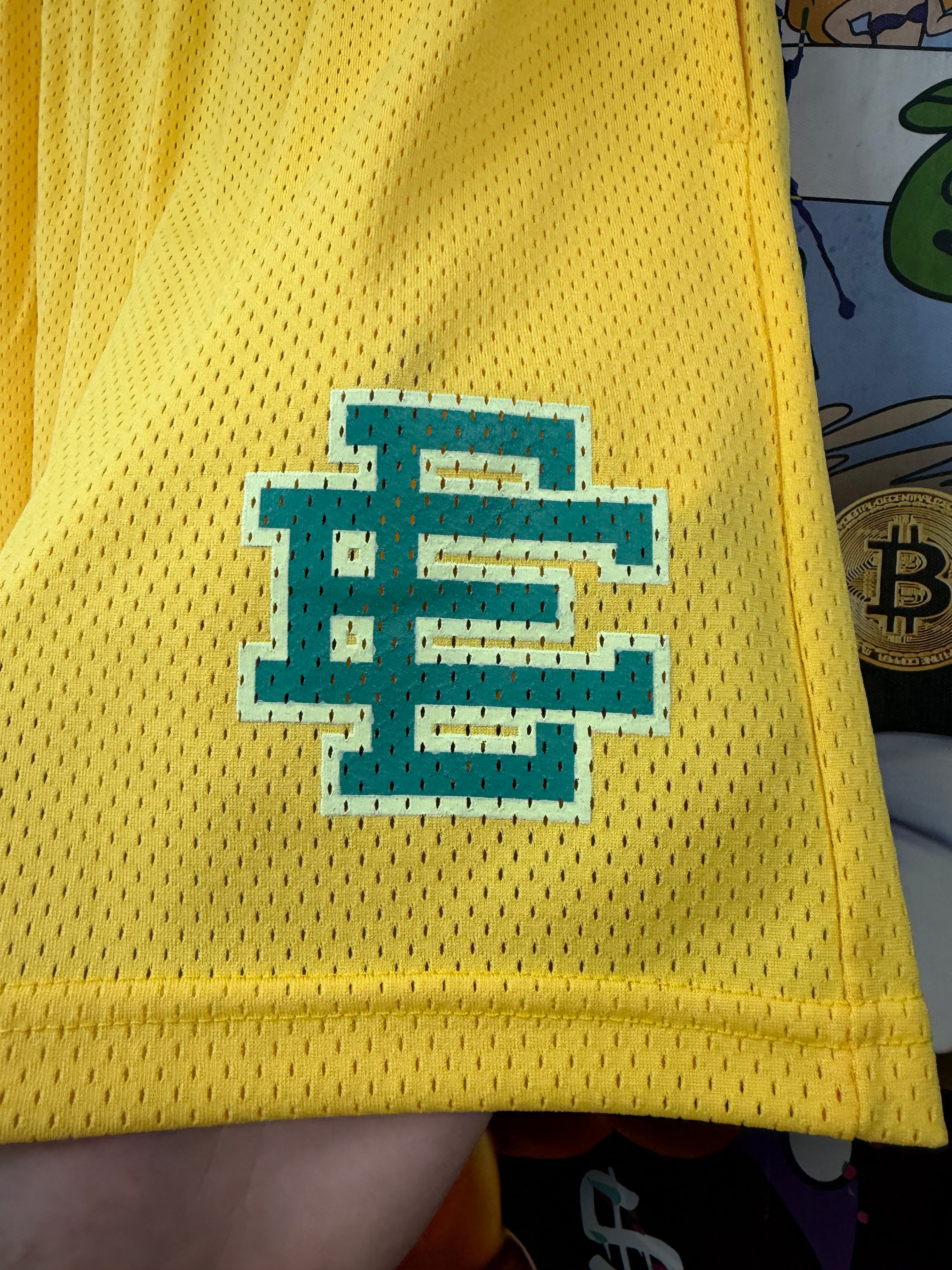 Eric Emanuel Yellow Green Shorts