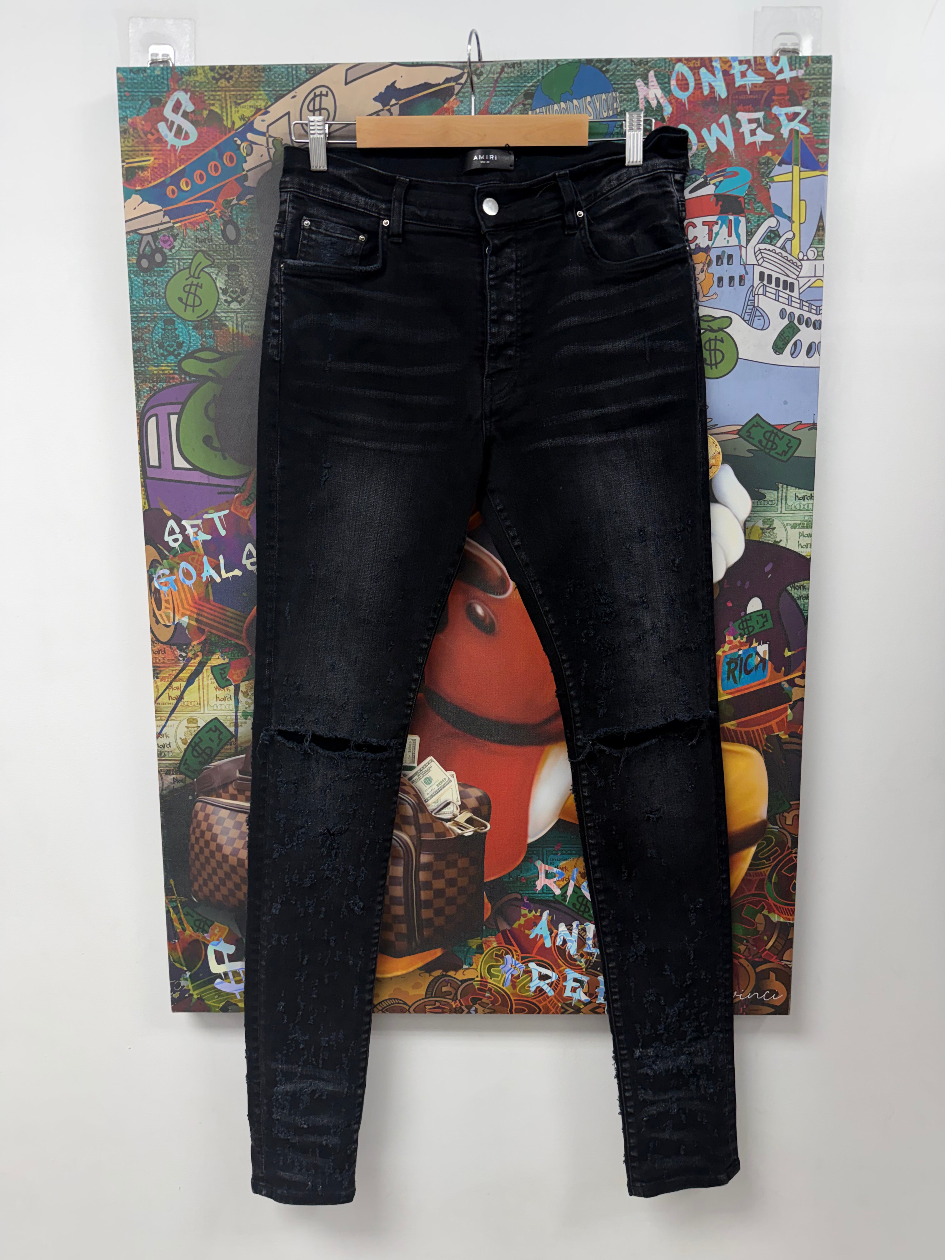Amiri Black Wash Shotgun Jeans