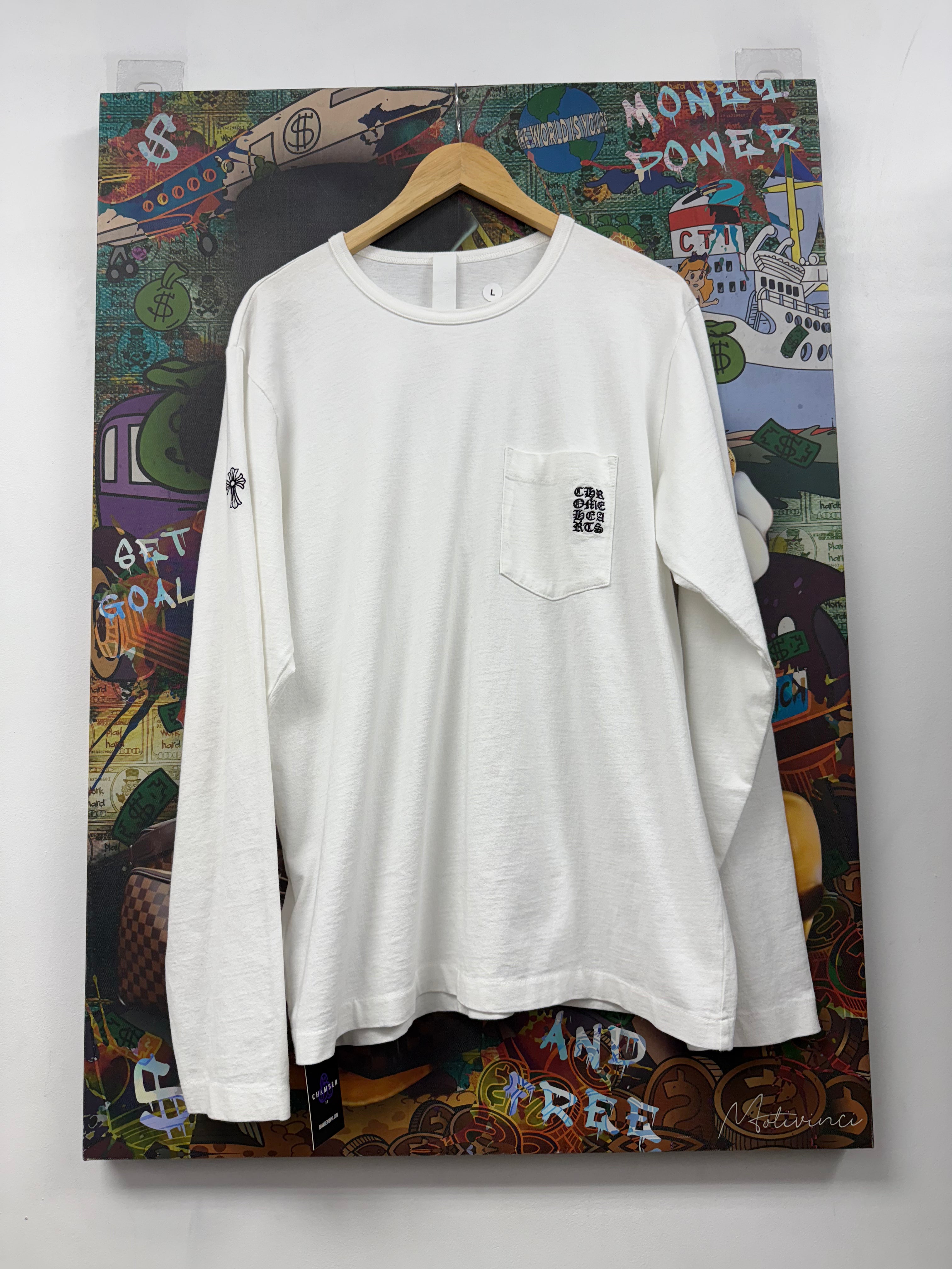 Chrome Hearts White Y Not Long Sleeve