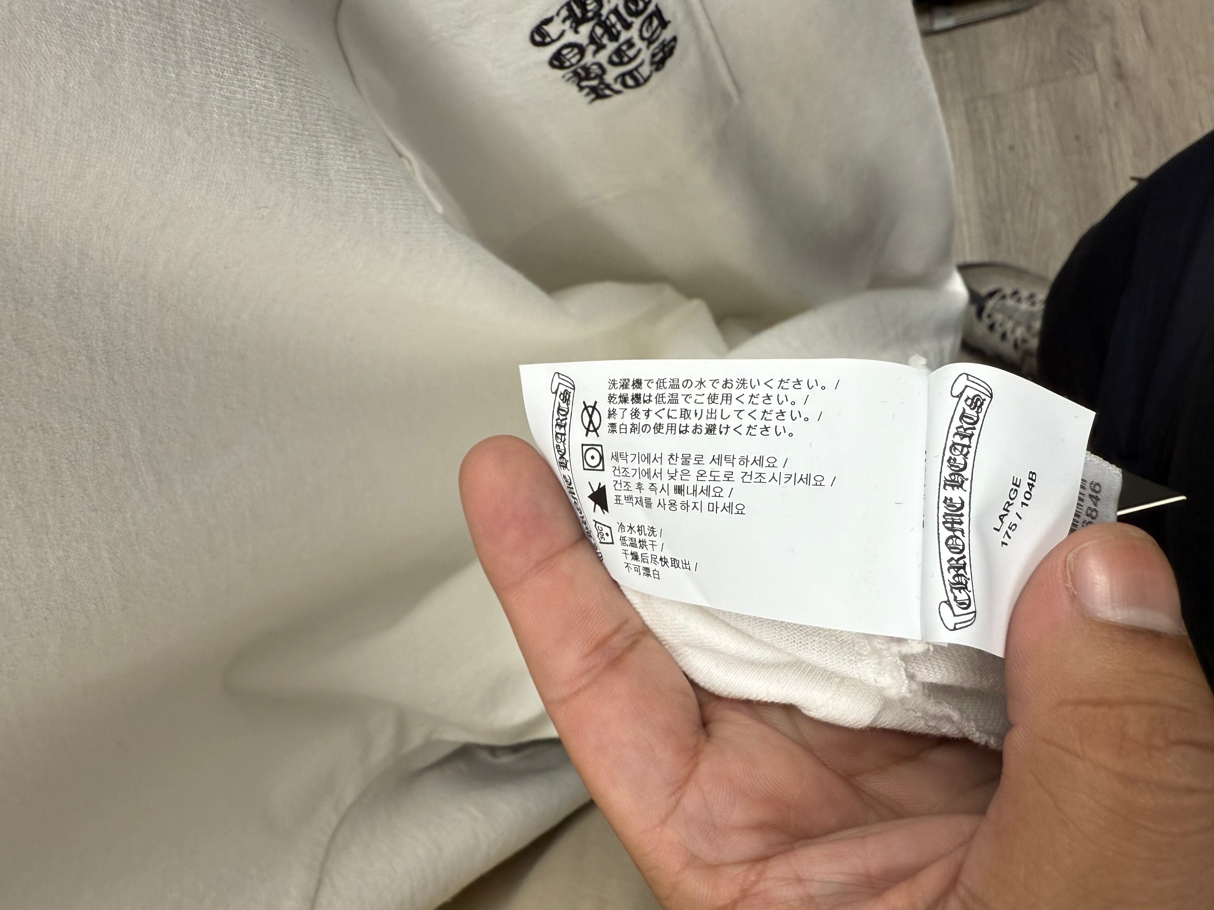 Chrome Hearts White Y Not Long Sleeve