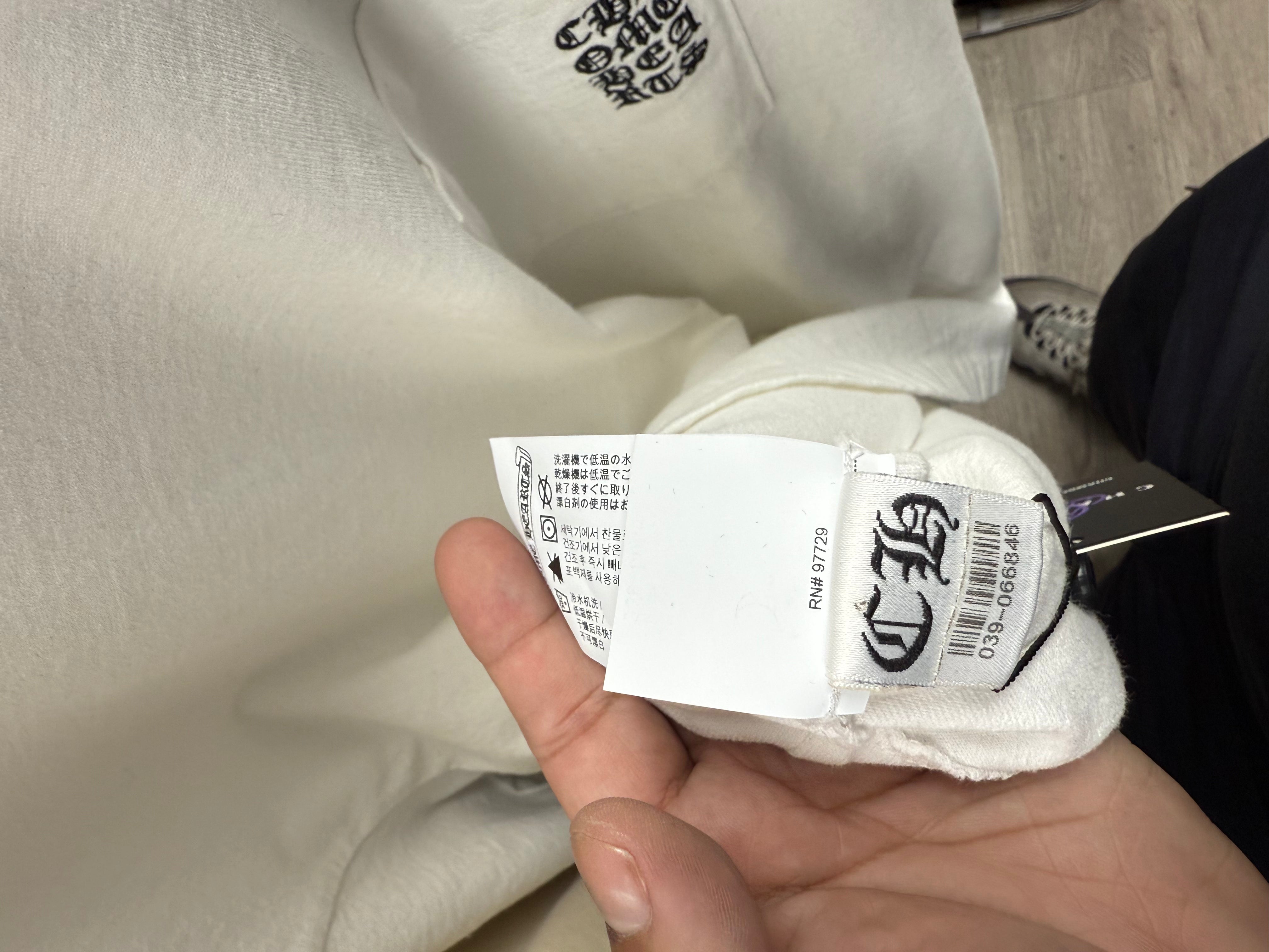 Chrome Hearts White Y Not Long Sleeve