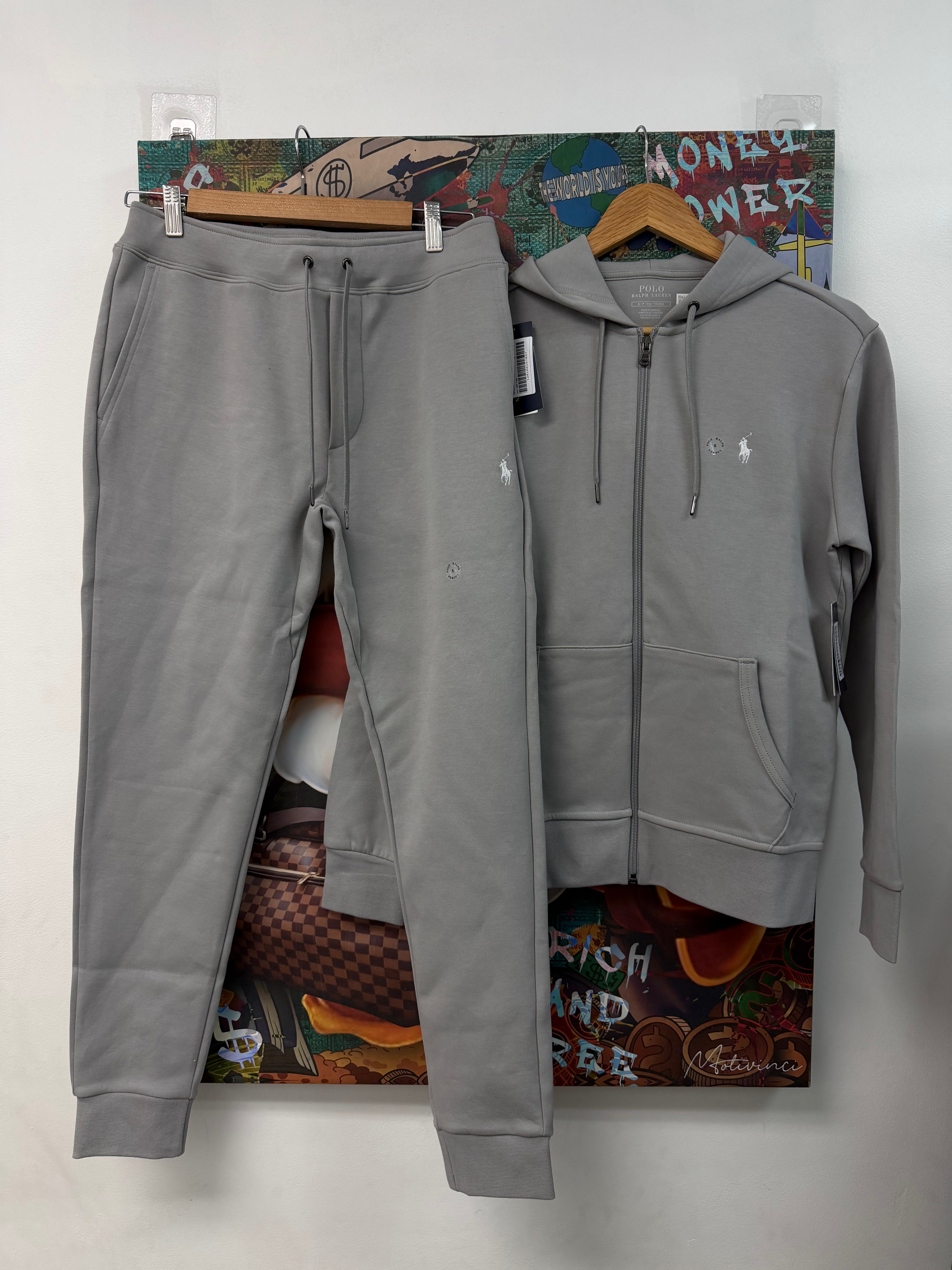 Polo Ralph Lauren Grey White Sweatsuit