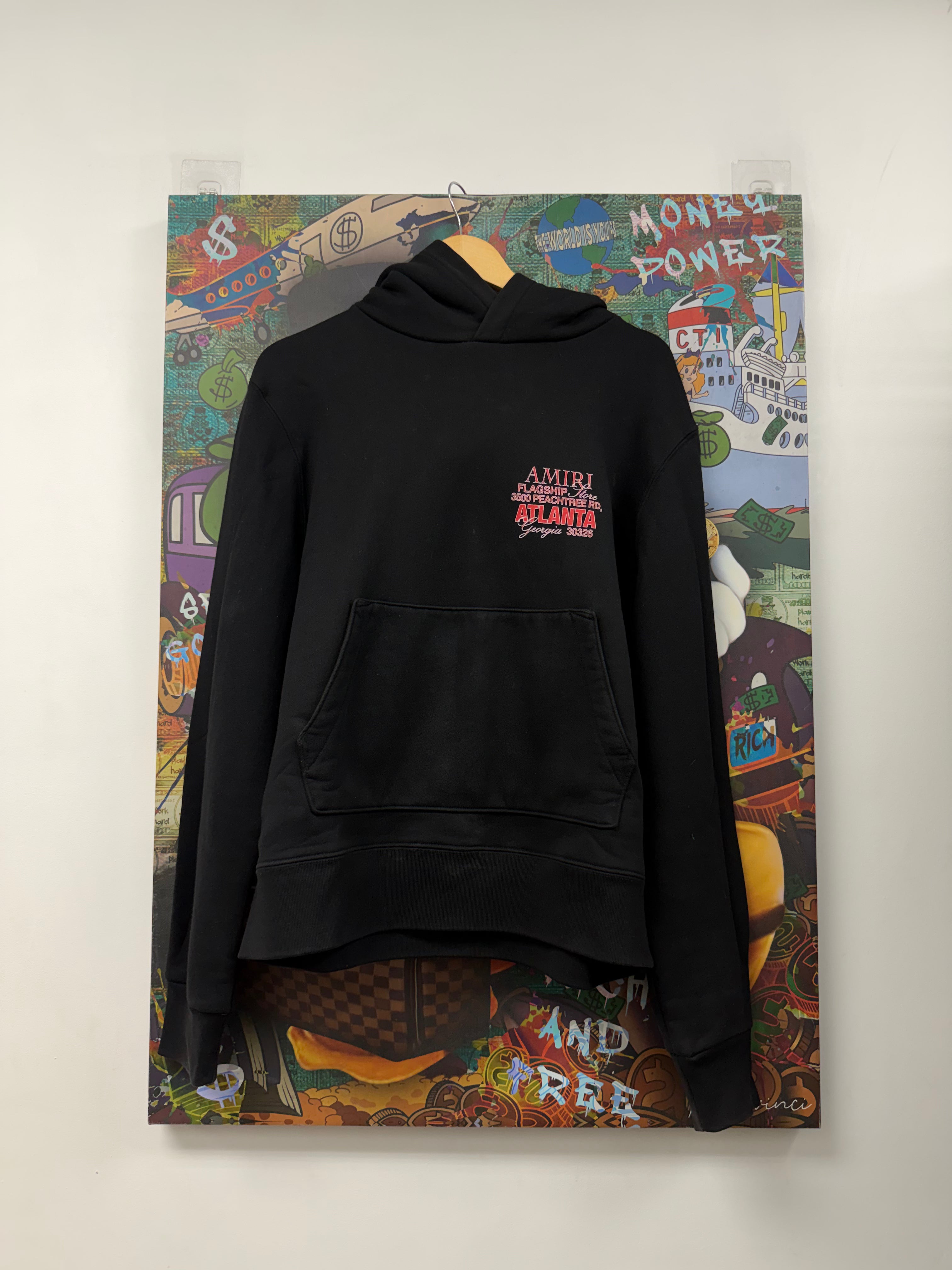 Amiri Black Red White Bones Atlanta Hoodie
