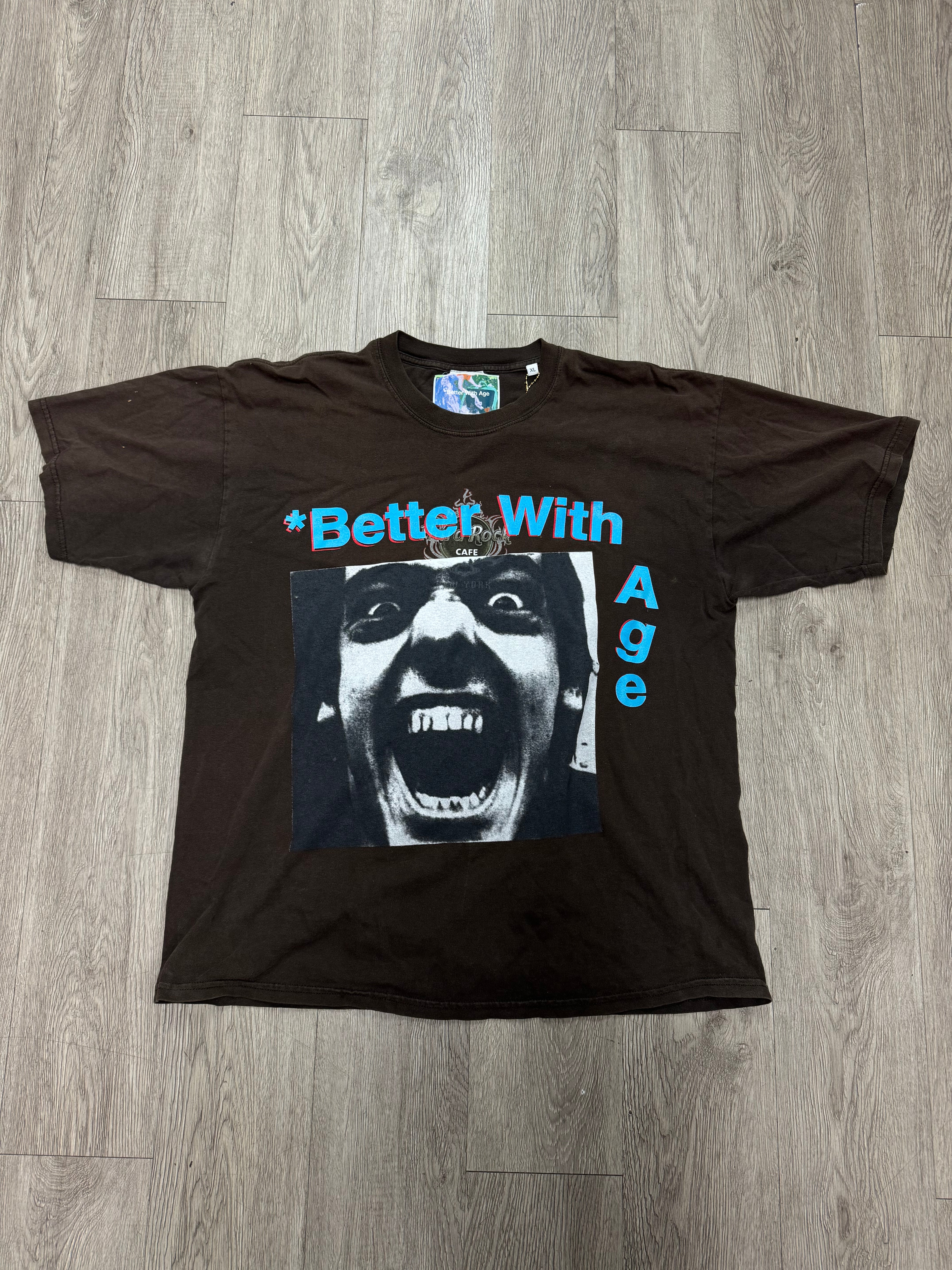 Better With Age Brown Fake Tee