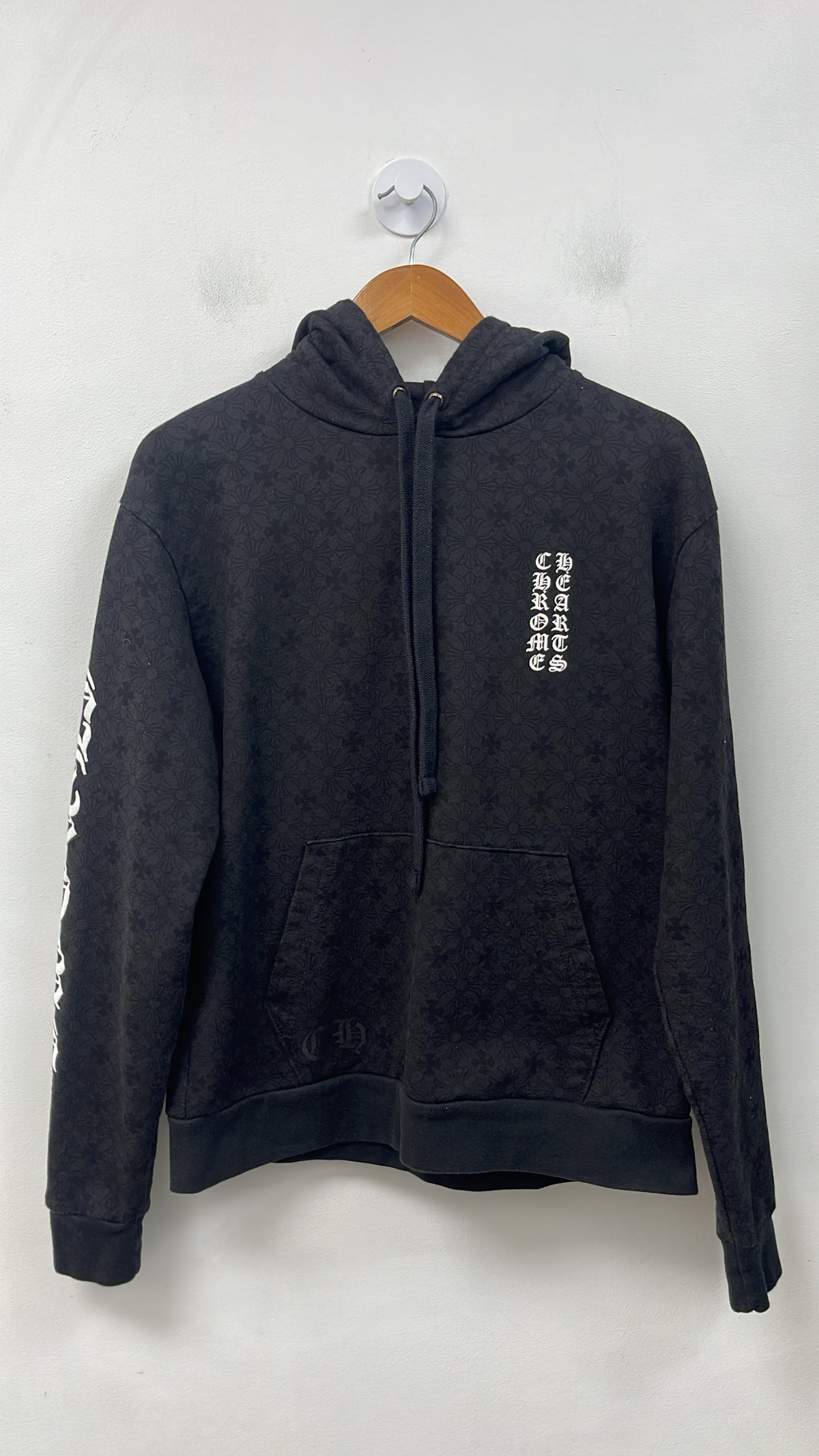 Chrome Hearts Black Plus Monogram Horseshoe Hoodie