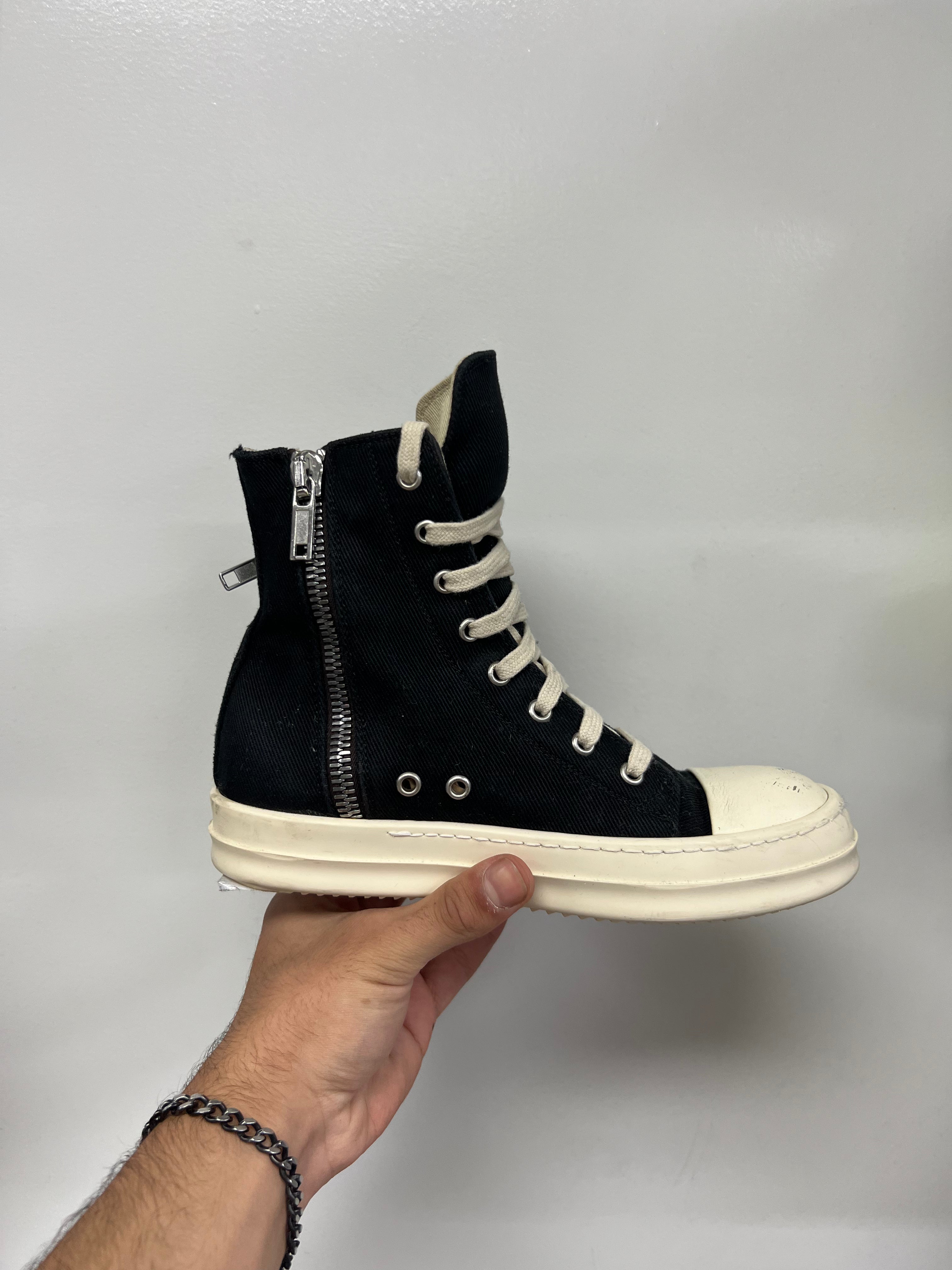 Rick Owens Black Cargo Pocket DRKSHDW Ramone Sneakers