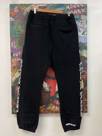 Chrome Hearts Scroll Logo Black Sweatpants